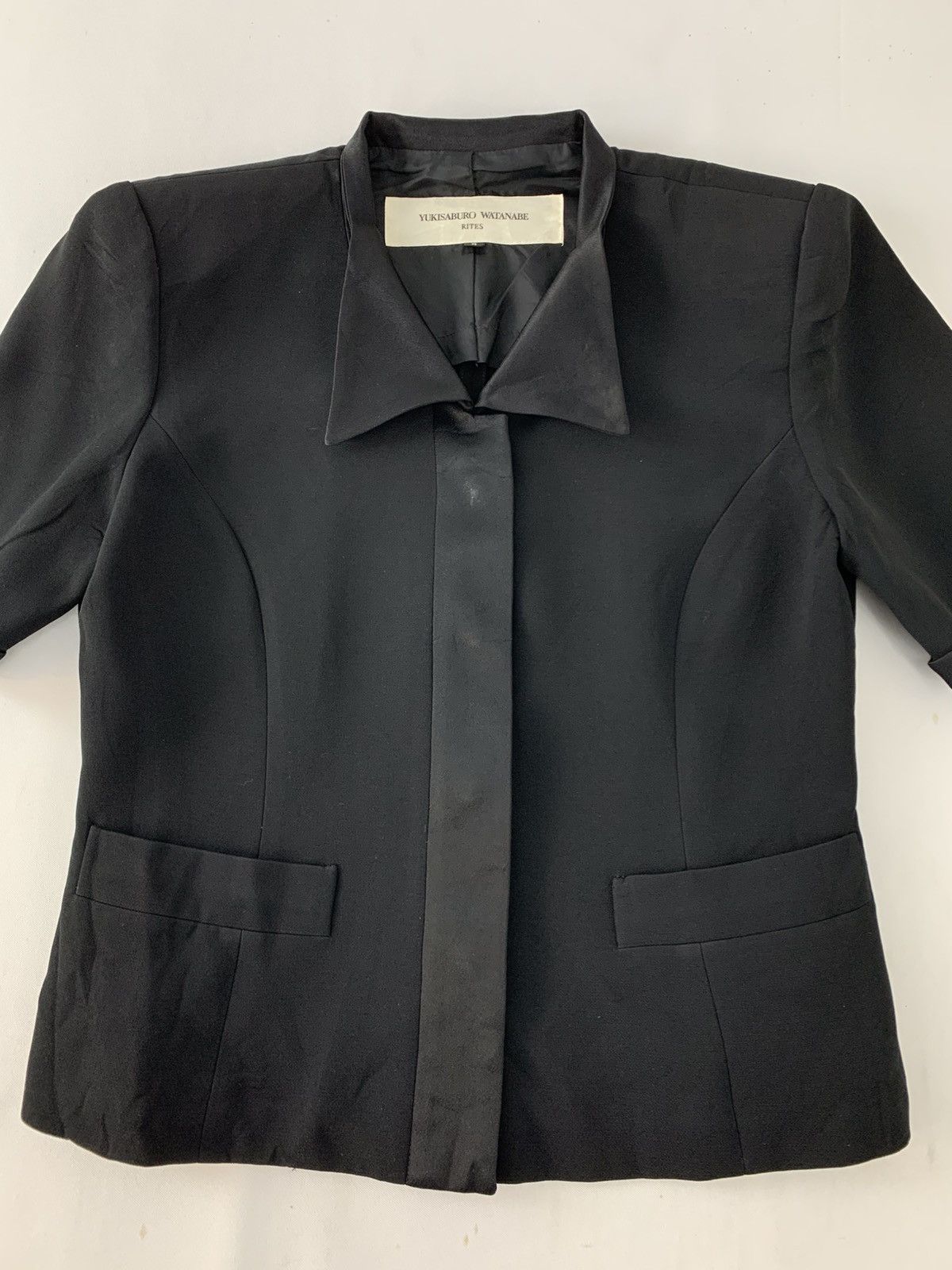 Japanese Brand Yukisaburo Watanabe Rites Versatile Blazer Short Sleeve Size S / US 4 / IT 40 - 3 Thumbnail