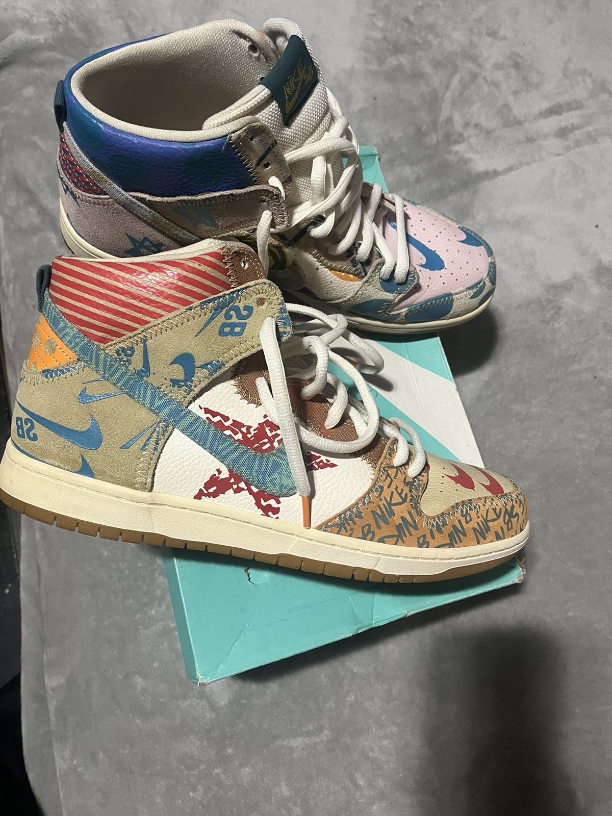 Nike SB Nike Dunk SB High Thomas Campbell “What The” Size US 14 / EU 47 - 1 Thumbnail