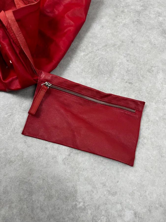 Maison Margiela 2010s Maison Martin Margiela Red Leather Contemporary Handle Bag Size ONE SIZE - 10 Thumbnail