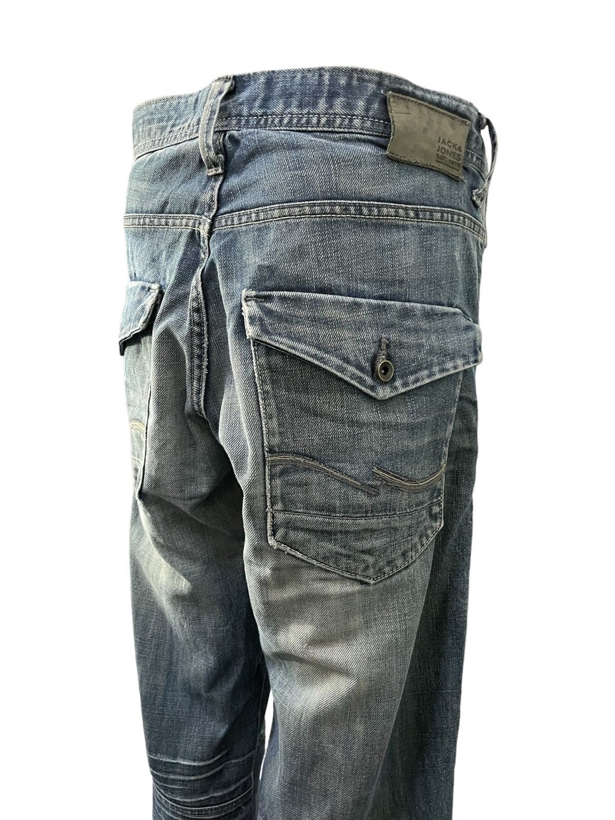 Hysteric Glamour × JNCO × Jack & Jones Vintage Jack & Jones Double Knee Baggy Loose Jeans Size US 34 / EU 50 - 6 Thumbnail