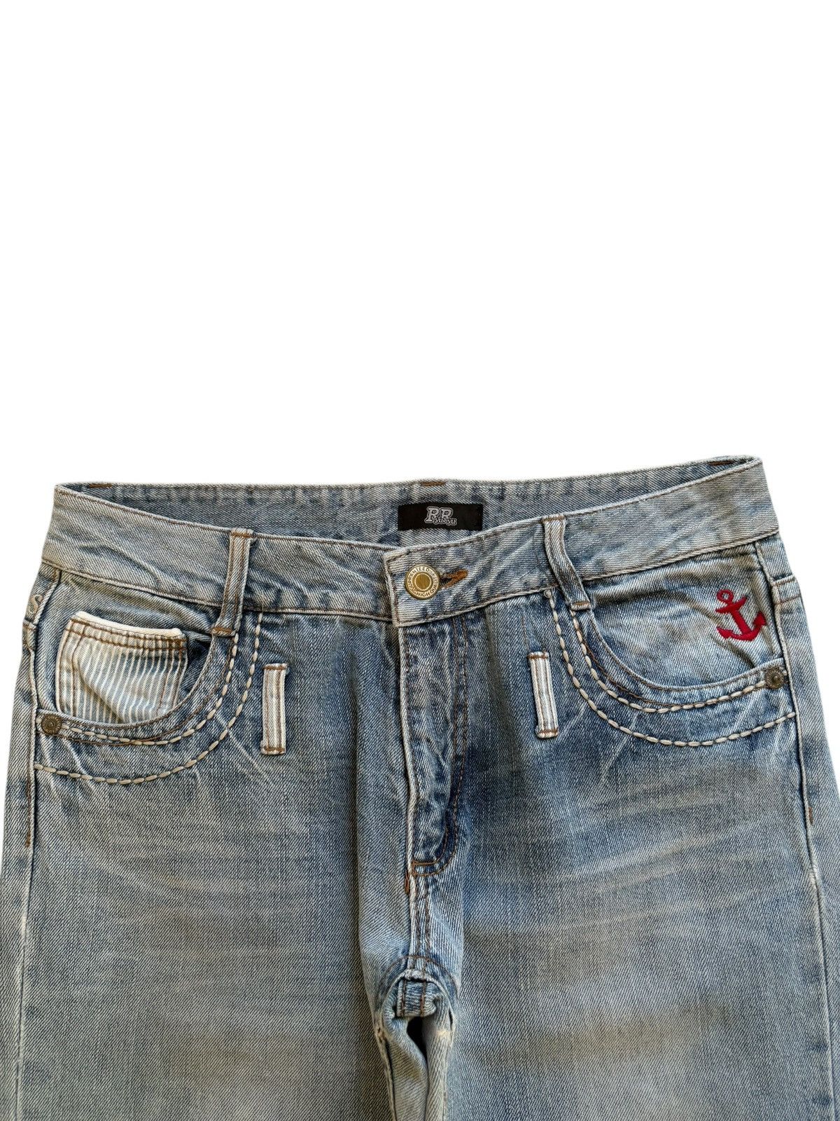 Japanese Brand Vintage Japanese Brand Embroidery Spell Out Loose Jeans Size US 32 / EU 48 - 4 Thumbnail