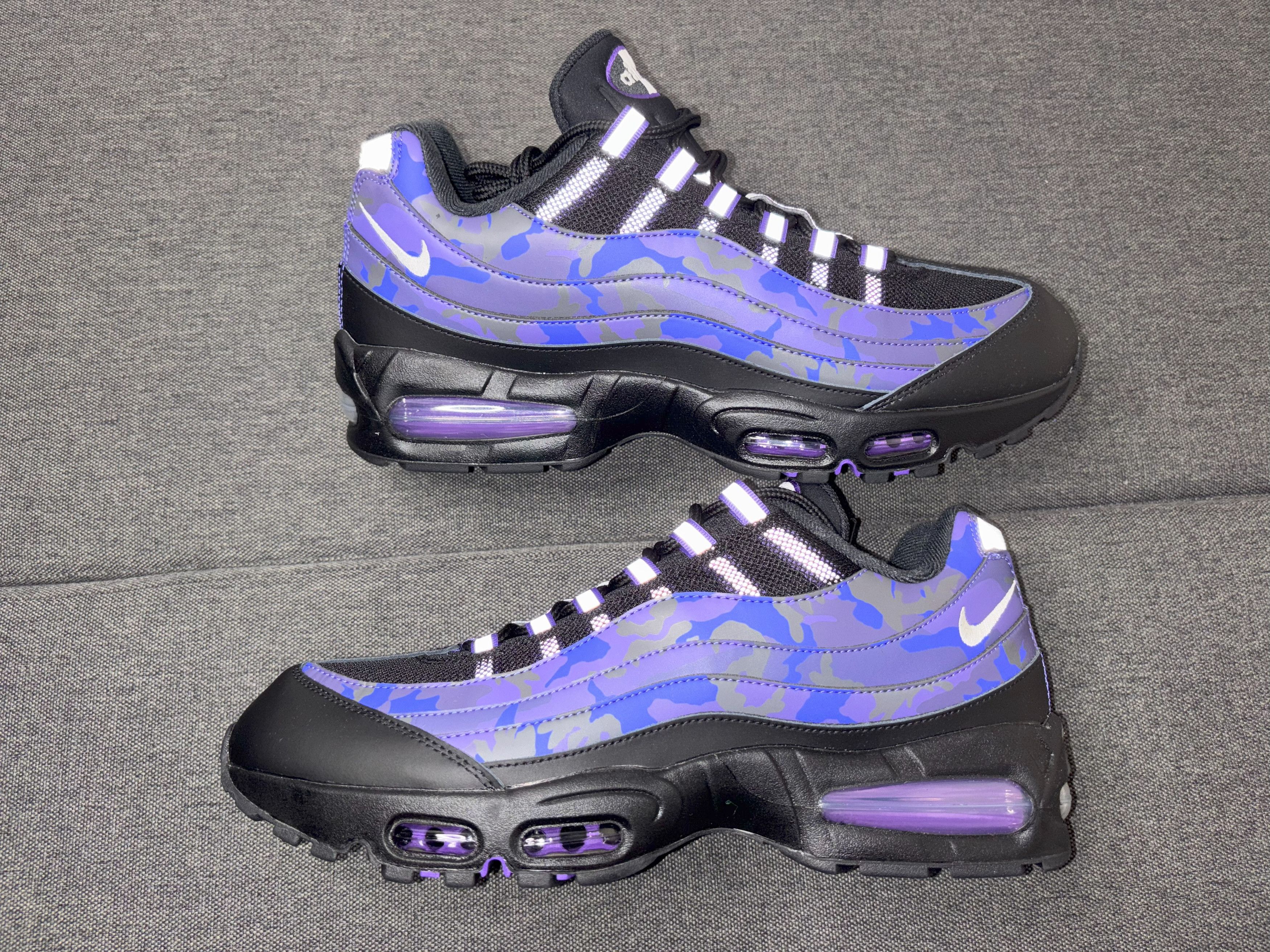 Nike Nike Air Max 95 OG Big Bubble Court Purple Camo HQ1973-500 Size US 12 / EU 45 - 9 Thumbnail