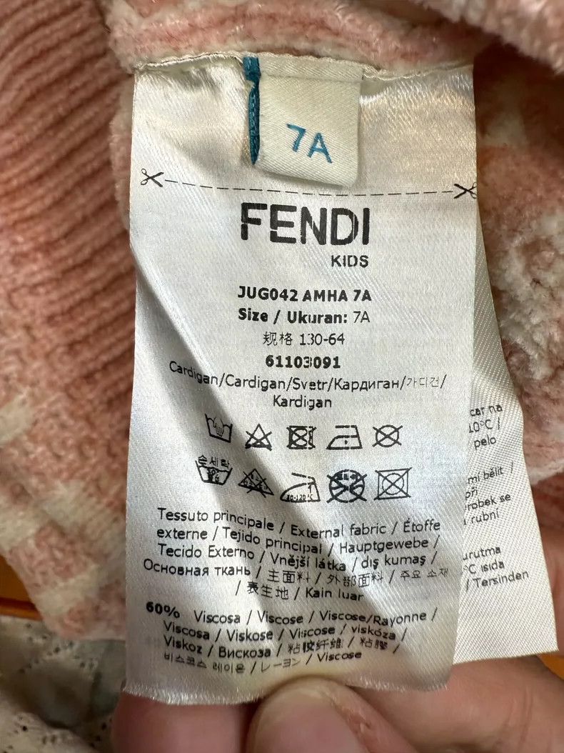 Fendi FENDI Full cream color with F-patterned sweater in snow ny Size M / US 6-8 / IT 42-44 - 4 Thumbnail