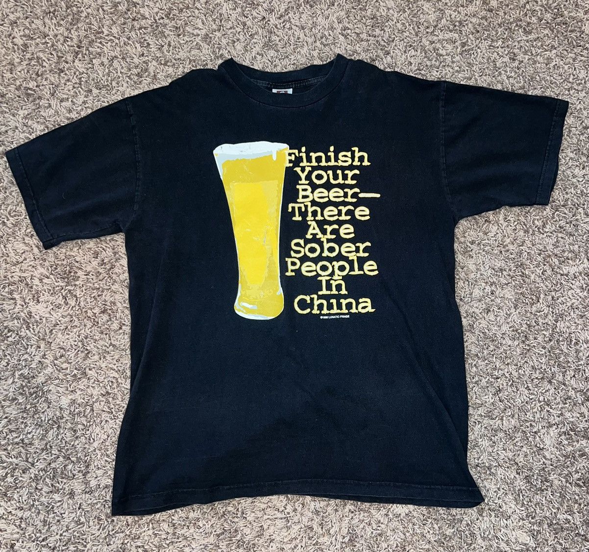 Vintage Vintage finish your beer shirt Size US XL / EU 56 / 4 - 1 Thumbnail