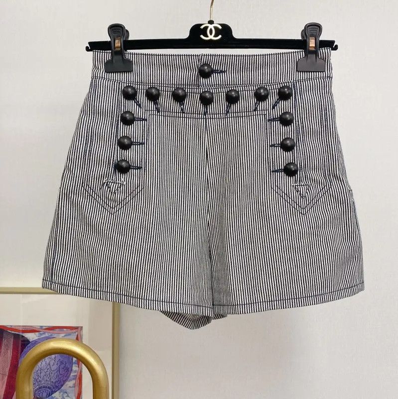 Dior Dior Gray Cotton Women's Shorts 0089 Size 23" - 1 Thumbnail