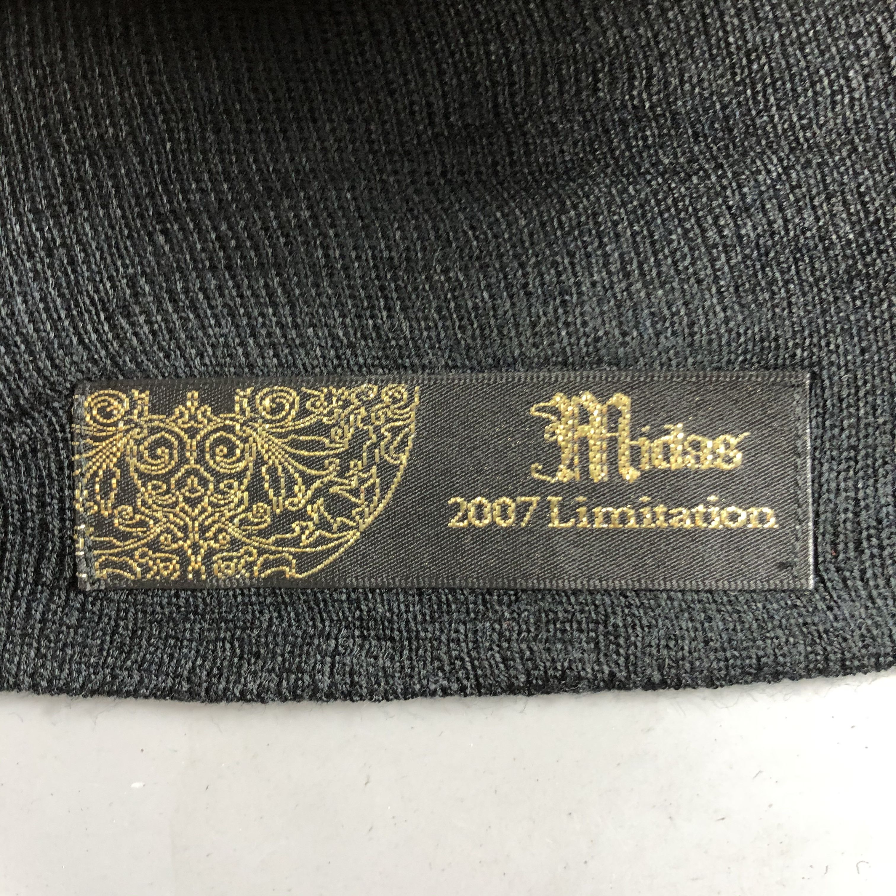 Japanese Brand Midas 2007 Limitation Black Beanie Size ONE SIZE - 5 Thumbnail
