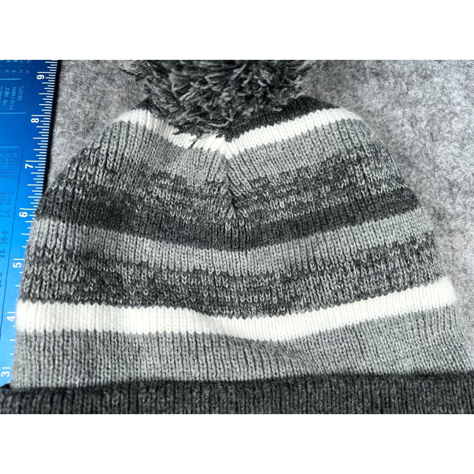Vintage Capamerica Massachusetts College of Pharmacy Health Beanie Adult One Size Gray Acrylic Knit Logo University College Beanie Mens Womens Size ONE SIZE - 3 Thumbnail