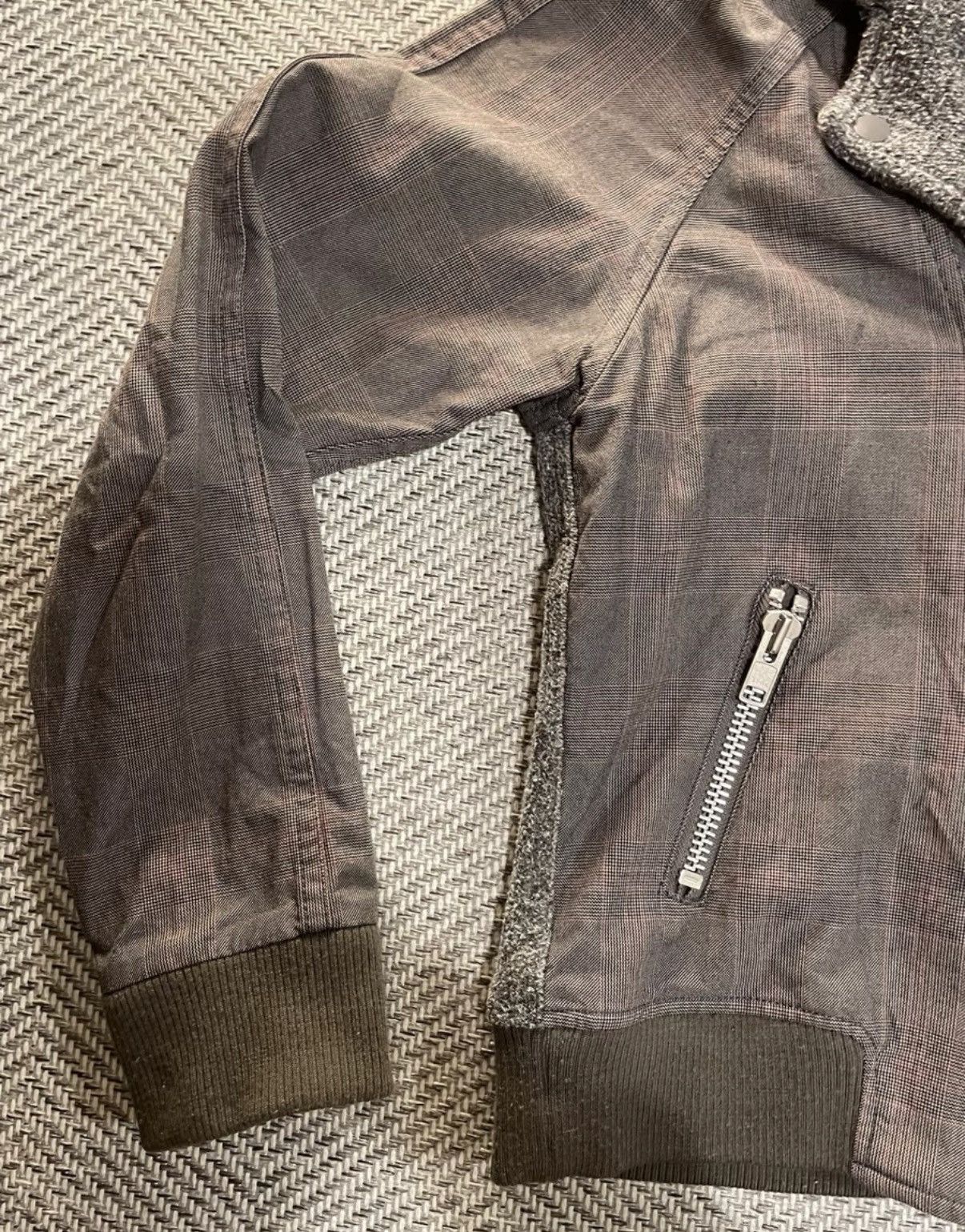 Final Home Final Home Mixed Media Plaid Biker Jacke K24 Size US S / EU 44-46 / 1 - 3 Thumbnail