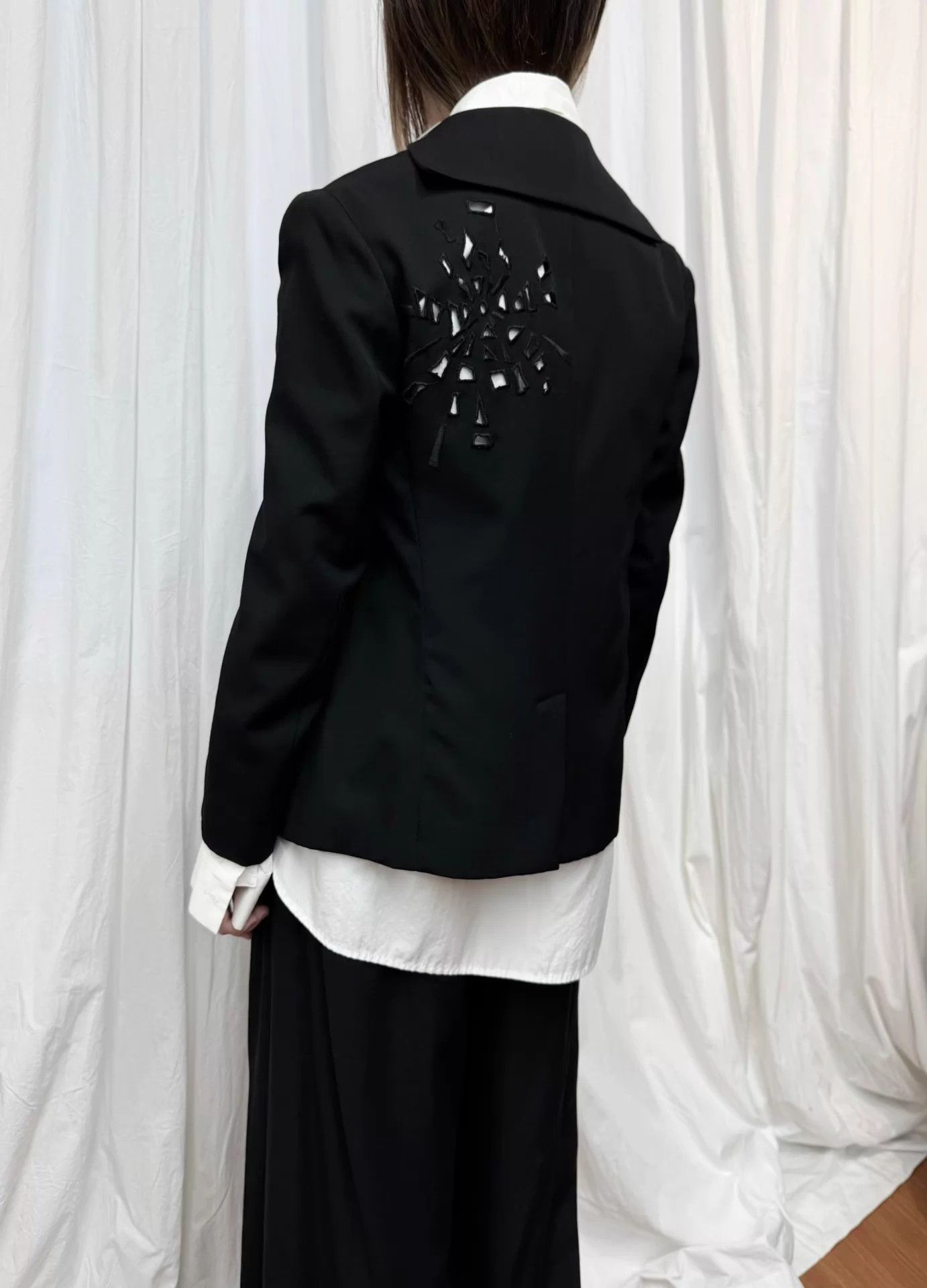 Yohji Yamamoto Yohji Yamamoto Cutout Fireworks Wool Blazer Size 1 Size US S / EU 44-46 / 1 - 1 Thumbnail