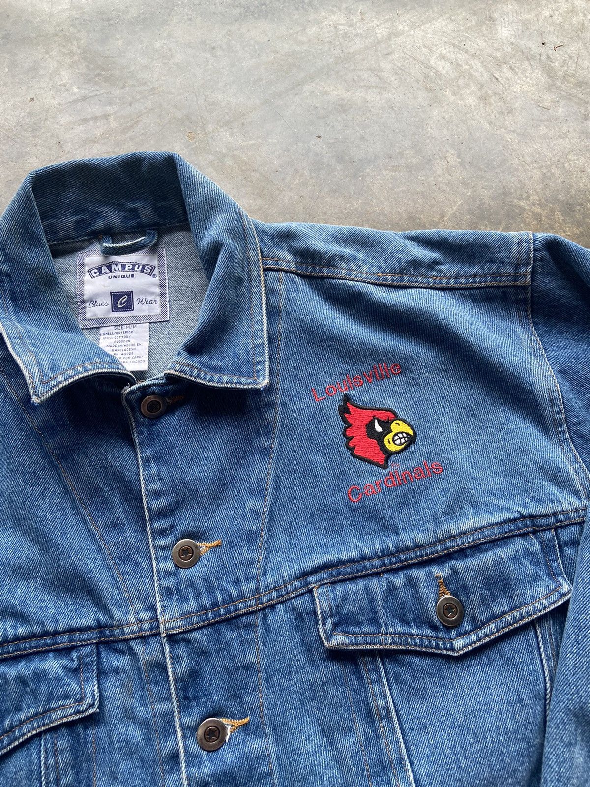 NCAA Crazy Vintage 90’s Boxy Louisville Cardinals Football Jacket Size US M / EU 48-50 / 2 - 2 Thumbnail
