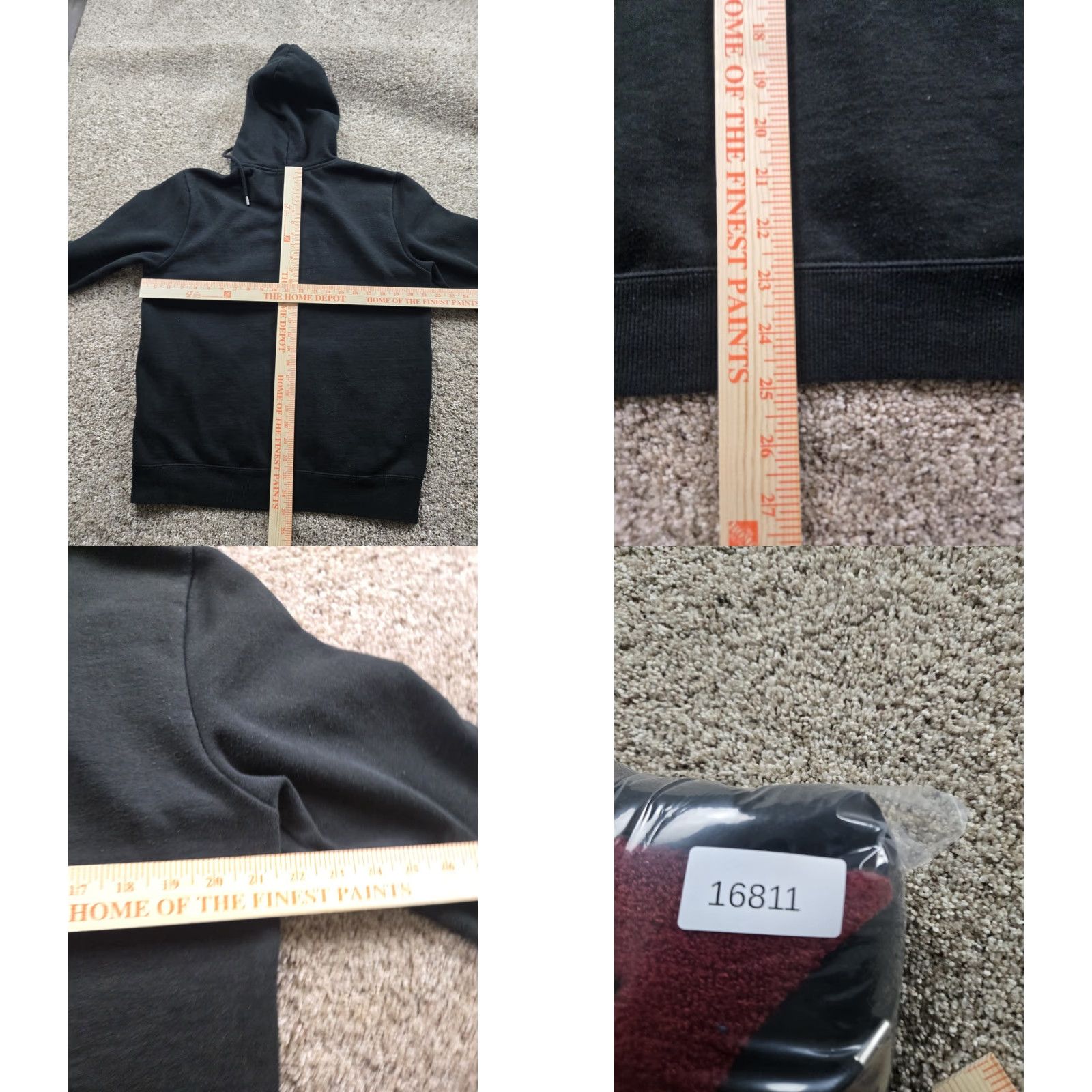 True Religion True Religion Hoodie Mens M Black Horseshoe Chenille Stitched Zip Pockets Logo Regular Knit Pullover Hoodie Mens Size US M / EU 48-50 / 2 - 8 Thumbnail