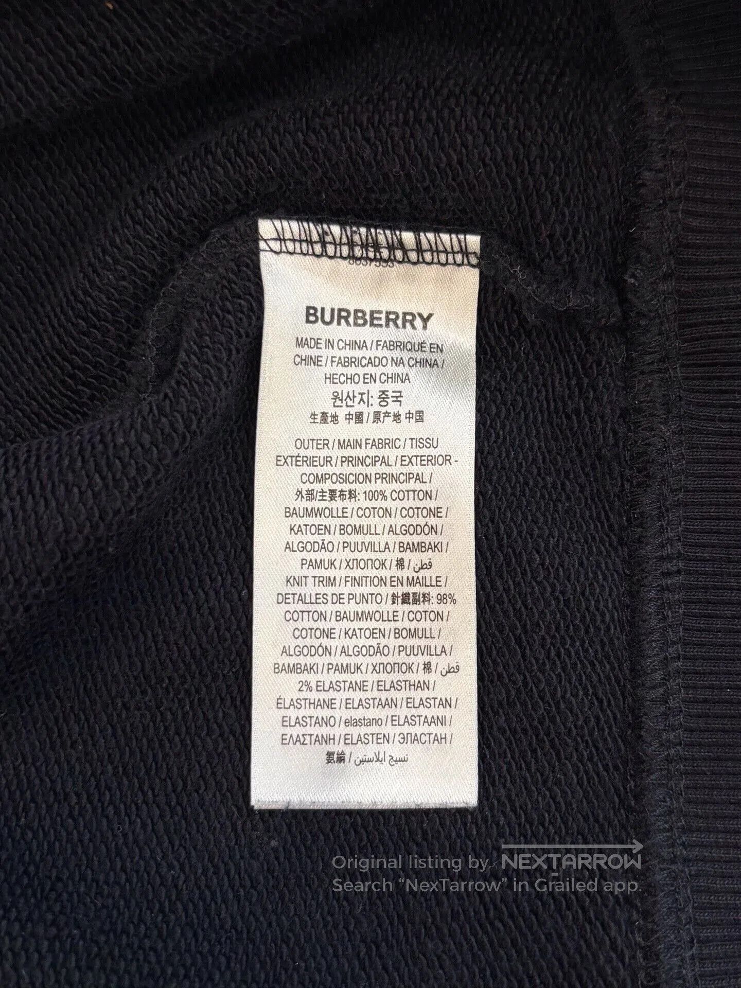 Burberry Burberry Men's Black Logo Long. Size US S / EU 44-46 / 1 - 7 Thumbnail