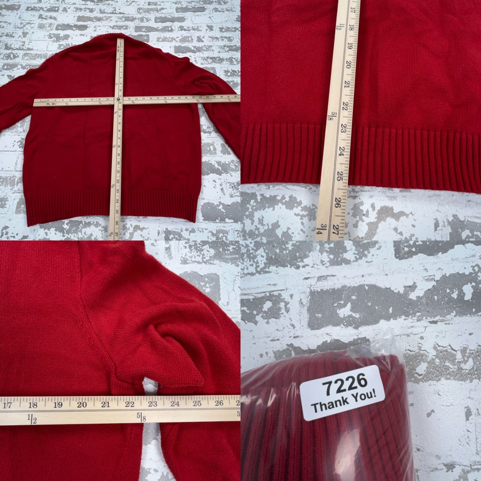 Polo Ralph Lauren Polo Ralph Lauren Sweater Men XL Red Quarter Zip Heavy Knit Ribbed Pullover Mens Size US XL / EU 56 / 4 - 8 Thumbnail