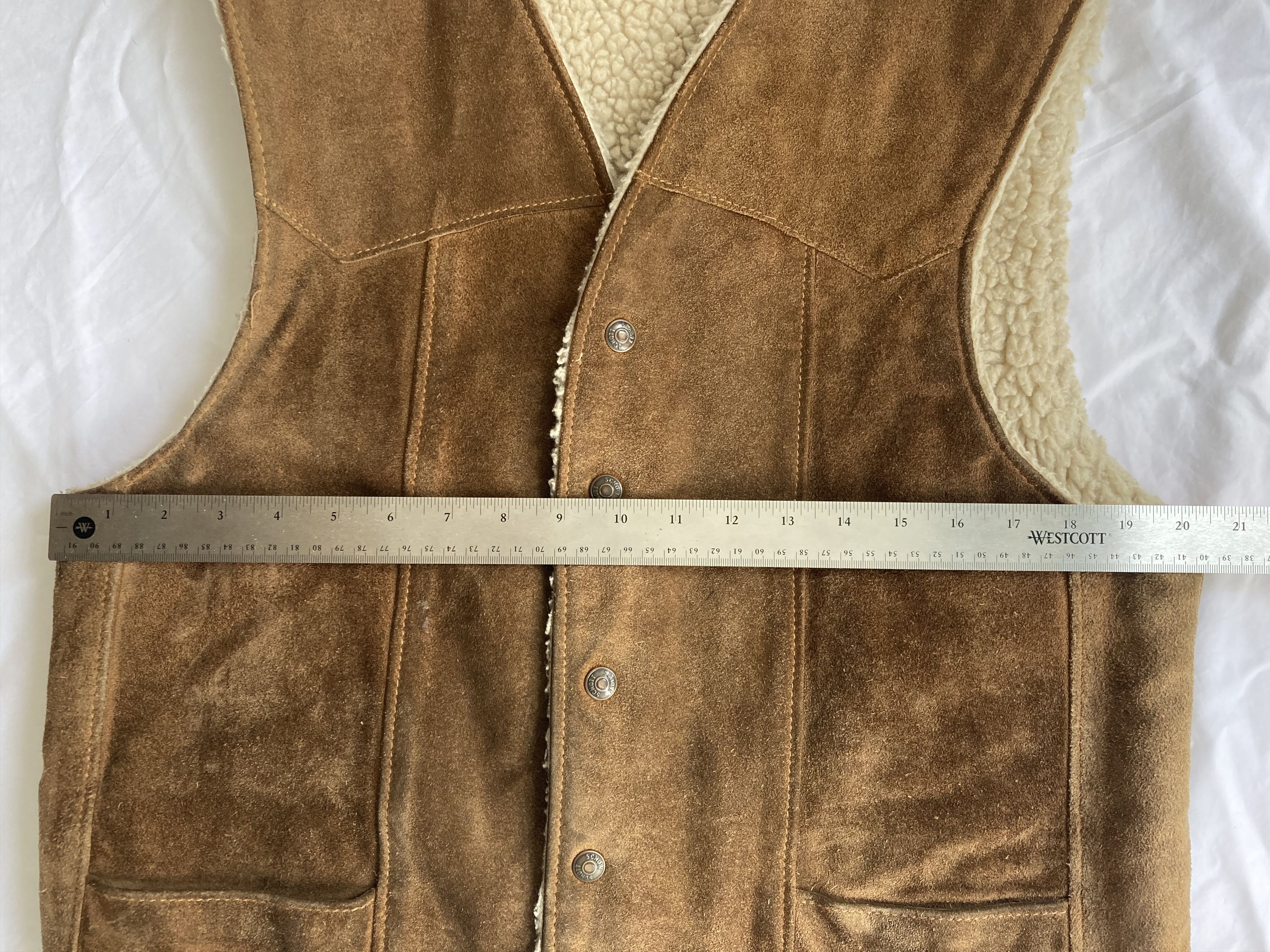 Schott × Vintage Vintage Suede Leather Rancher Vest Size US M / EU 48-50 / 2 - 5 Thumbnail