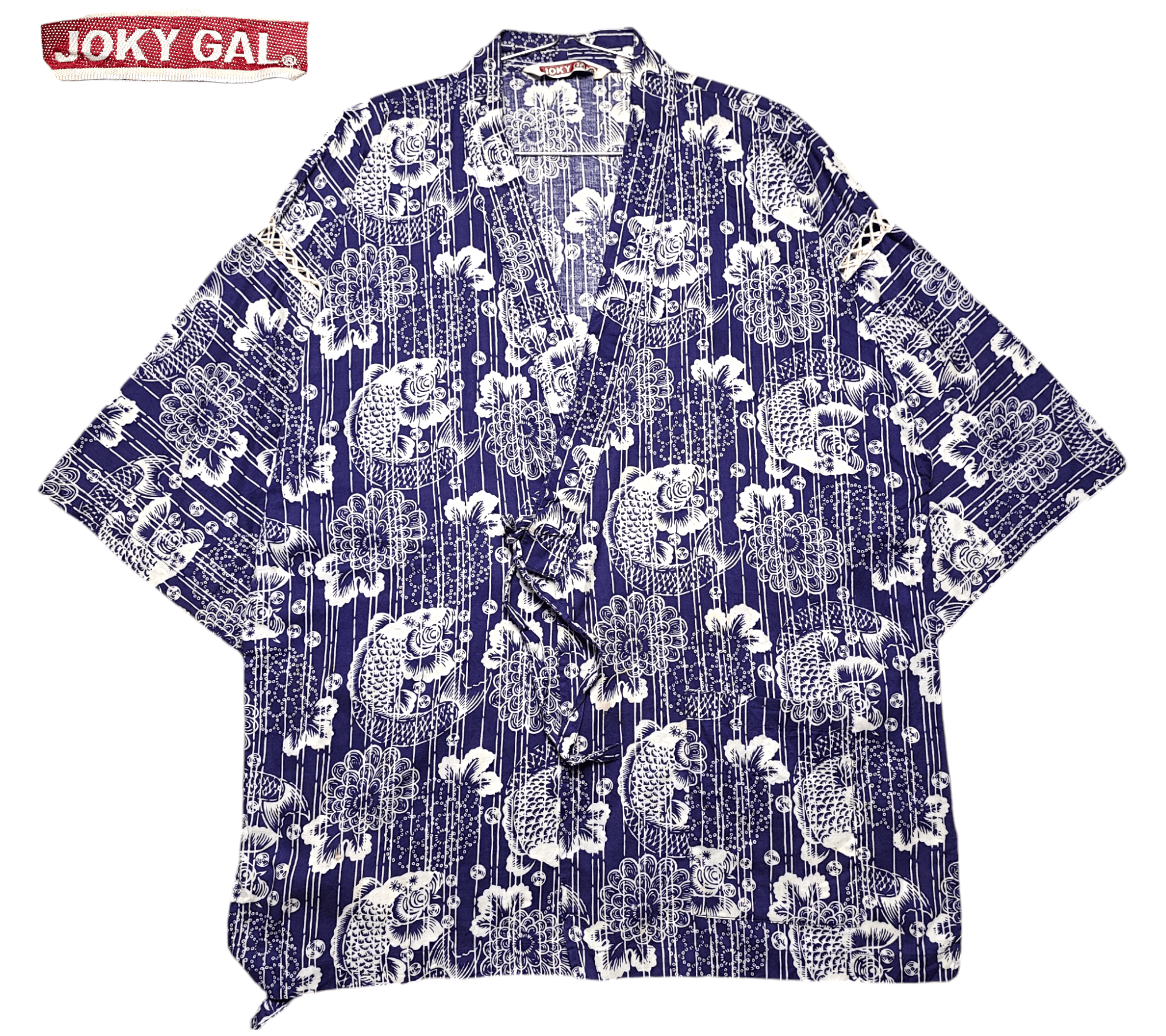 Japanese Brand Kimono Fish Koi Full Print Size M / US 6-8 / IT 42-44 - 1 Thumbnail