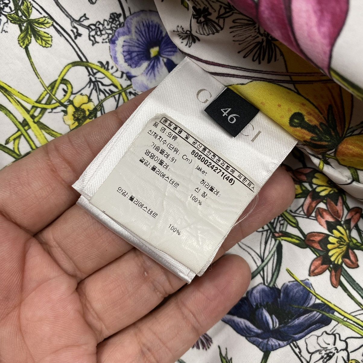Gucci Gucci Floral Inner Full Printed Double Zipper Hooded Jacket Size US M / EU 48-50 / 2 - 7 Thumbnail