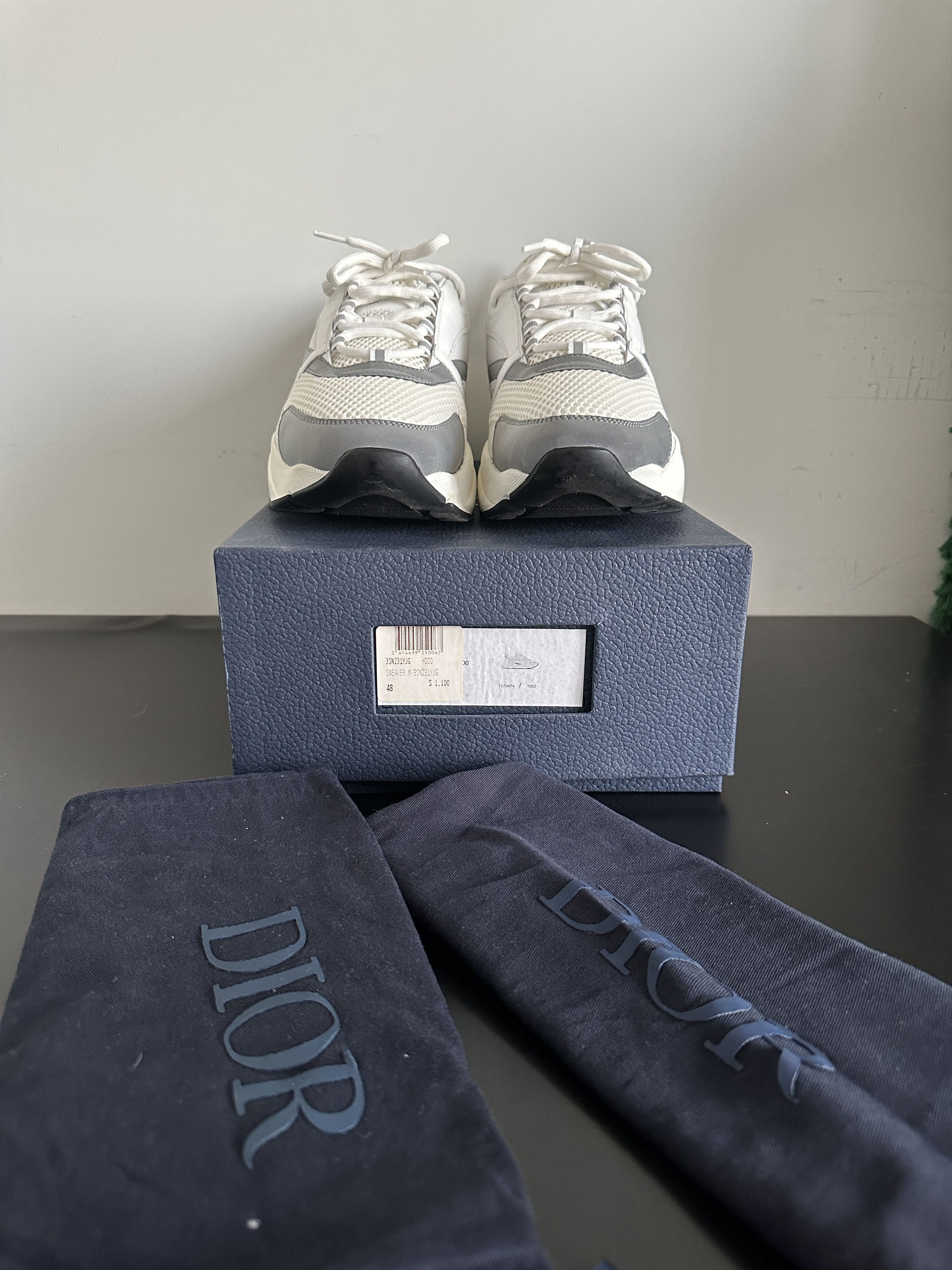 Dior Christian Dior B22 White/Silver Size 48 Size US 15 / EU 48 - 1 Thumbnail