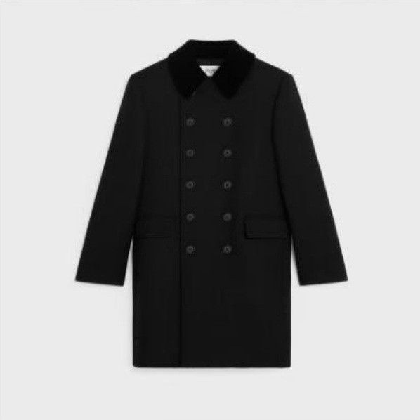 Celine o1w1db10526 2M06D8 Coat in Black Size US XL / EU 56 / 4 - 1 Thumbnail