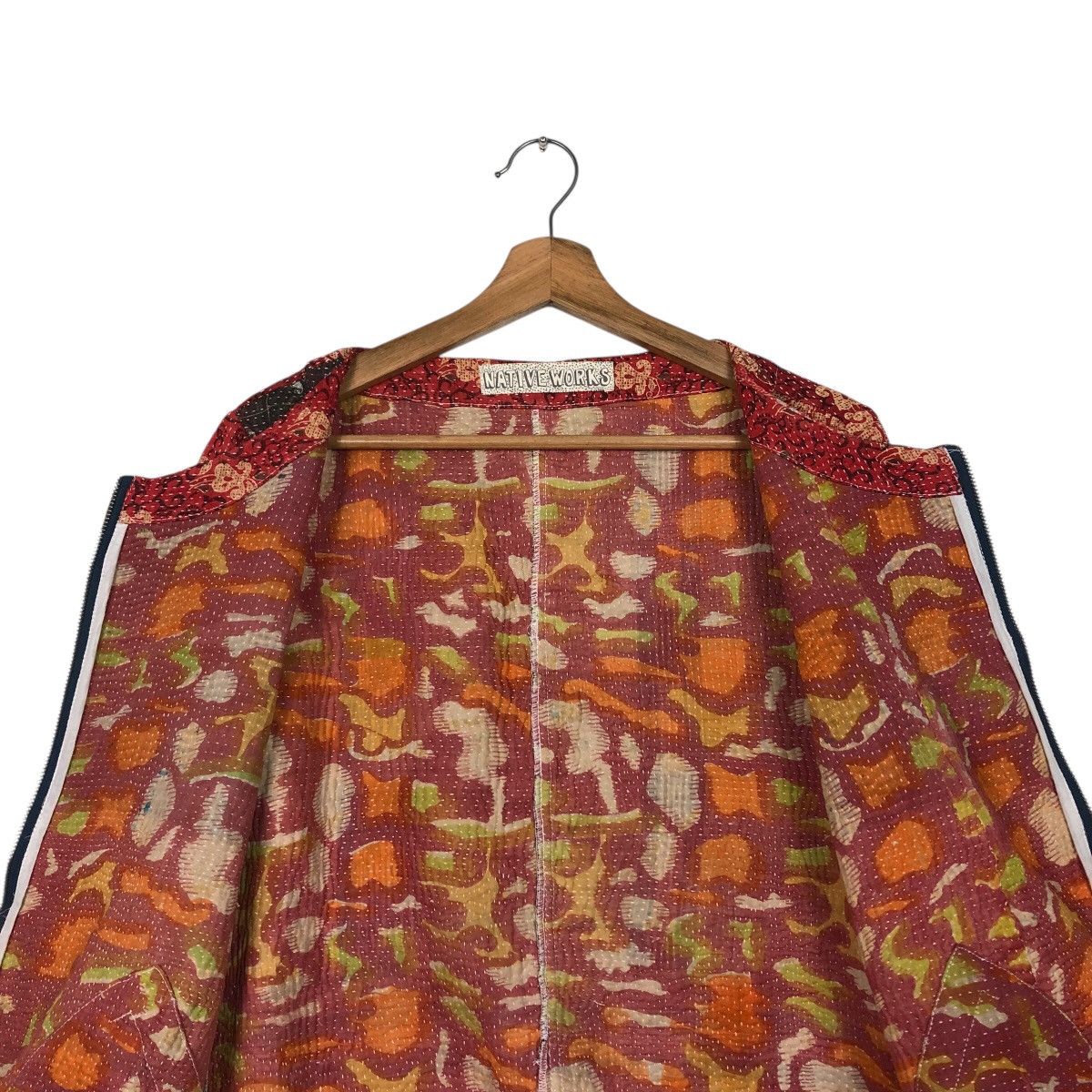 Japanese Brand Native Works Reworked Patchwork Quilted Jacket Size M / US 6-8 / IT 42-44 - 15 Thumbnail