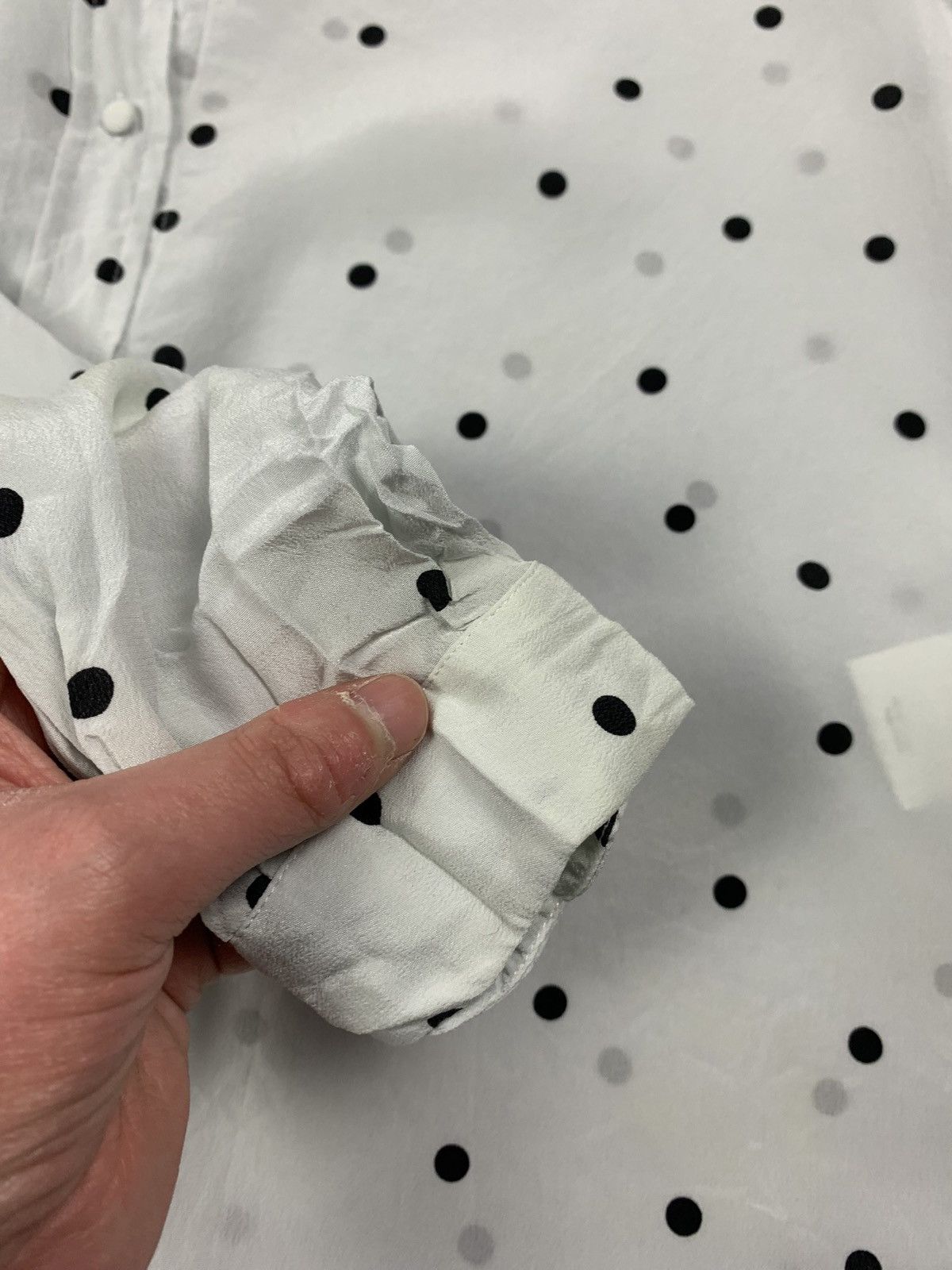 Sezane Sezane Ann Silk Blouse Women's Sz 38 Polka Dot Shirt Blouse Size S / US 4 / IT 40 - 14 Thumbnail