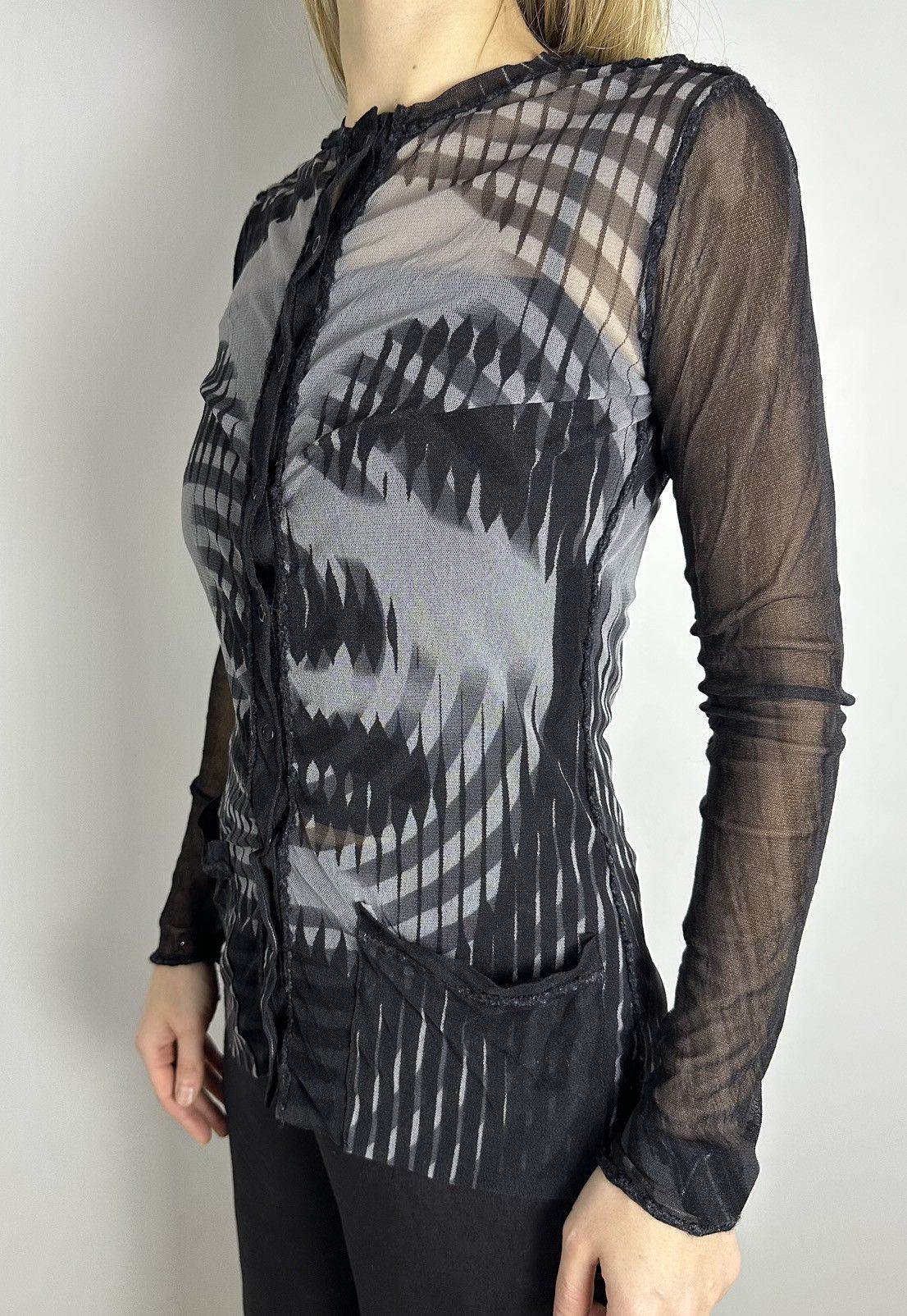 Jean Paul Gaultier Mesh Vintage 2001 Jean Paul Gaultie Dietrich Marlene Top Size S / US 4 / IT 40 - 6 Thumbnail