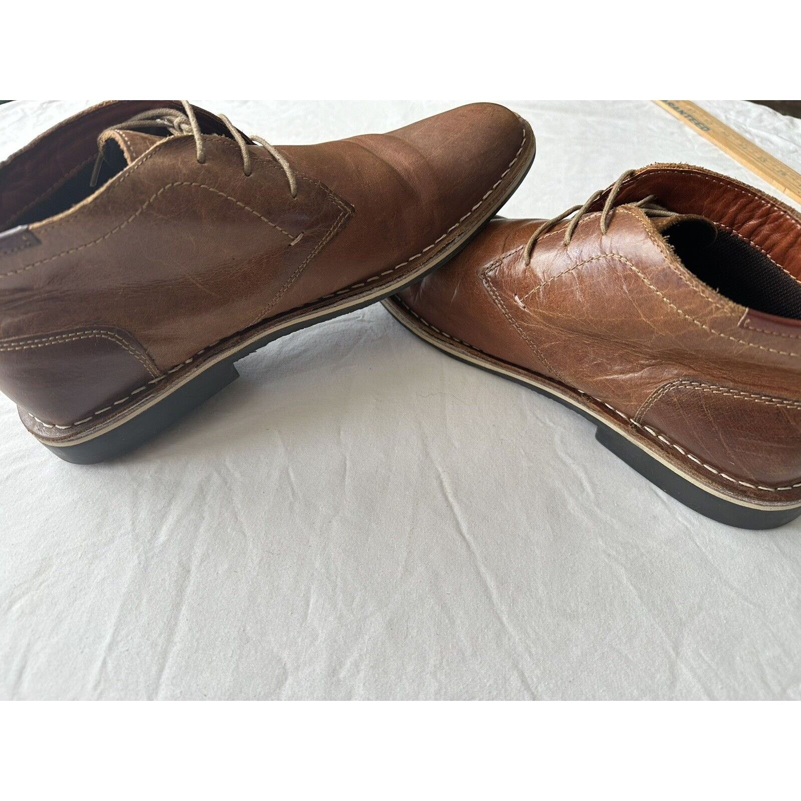 Steve Madden Steve Madden Harken Chukka Boot, Brown Leather Size 9.5 Size US 9.5 / EU 42-43 - 9 Thumbnail