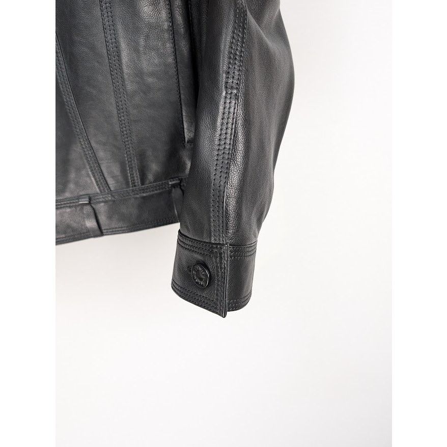Louis Vuitton o1rshd1 Chain Leather Trucker Jacket in Black Size US M / EU 48-50 / 2 - 6 Thumbnail