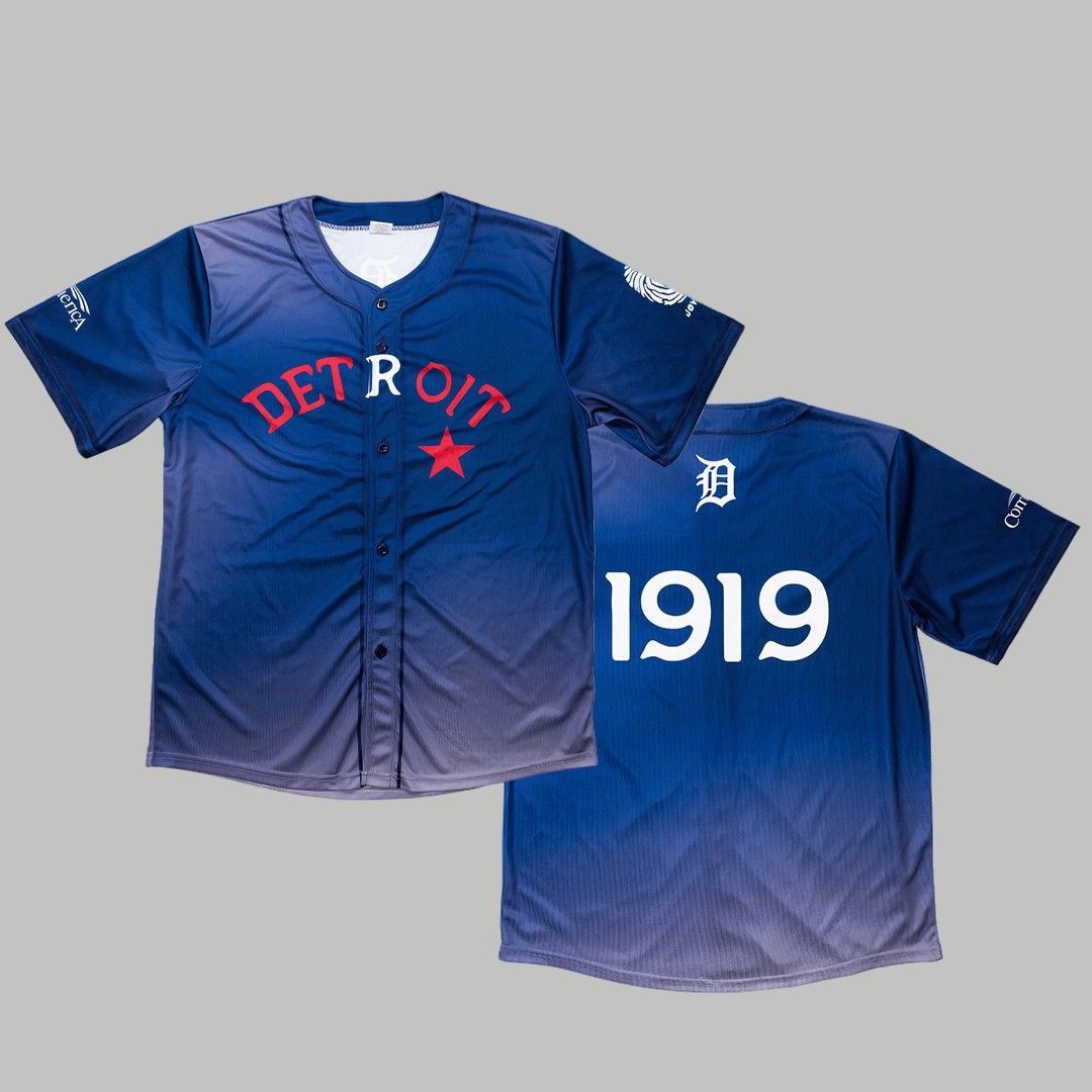 MLB Detroit Tigers Jersey Vintage Detroit Stars Exclusive Blue Size US XL / EU 56 / 4 - 1 Thumbnail
