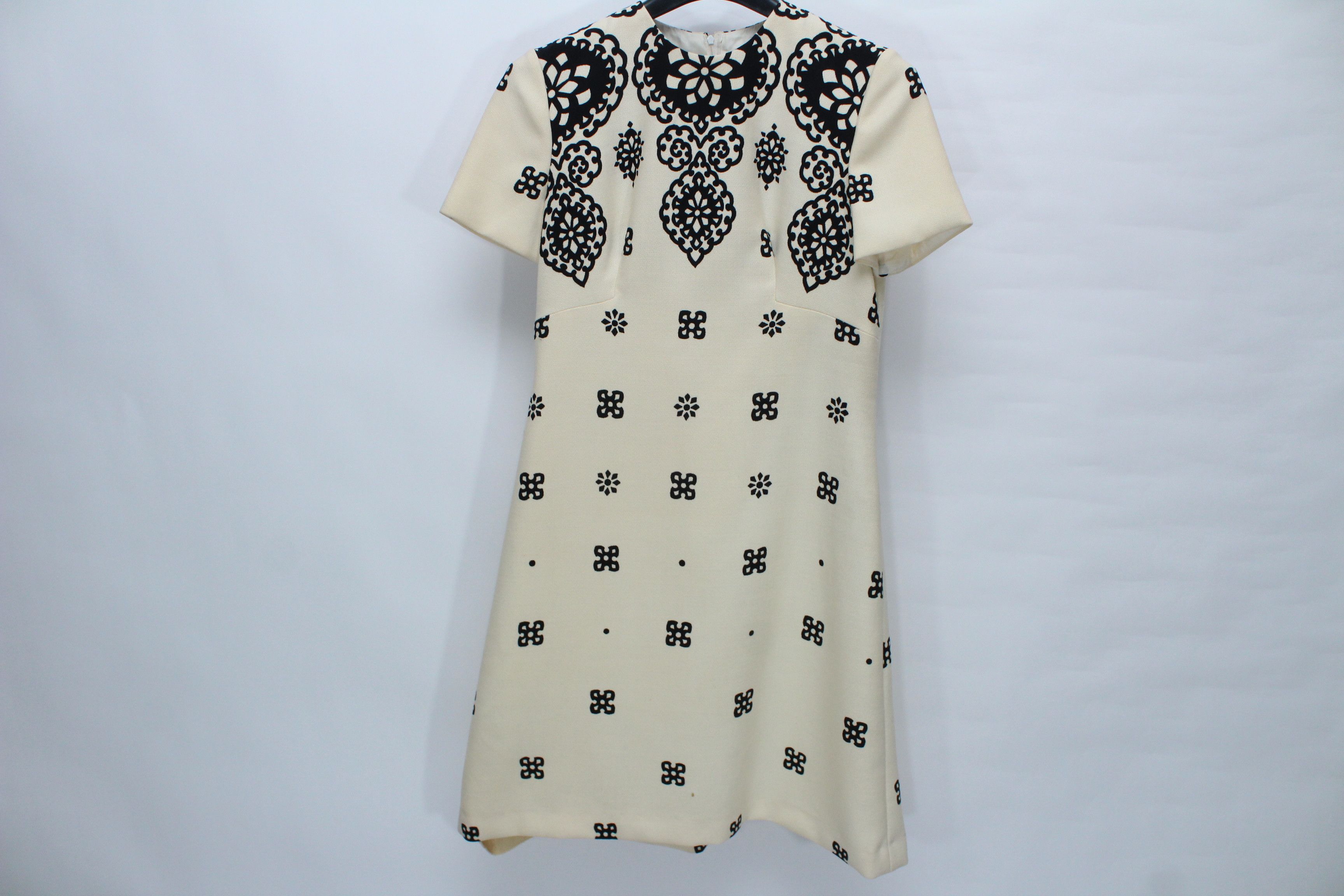 Vintage Vintage Emilio Schuberth Roma Wool Mini Dress - Size 40 Size S / US 4 / IT 40 - 2 Thumbnail