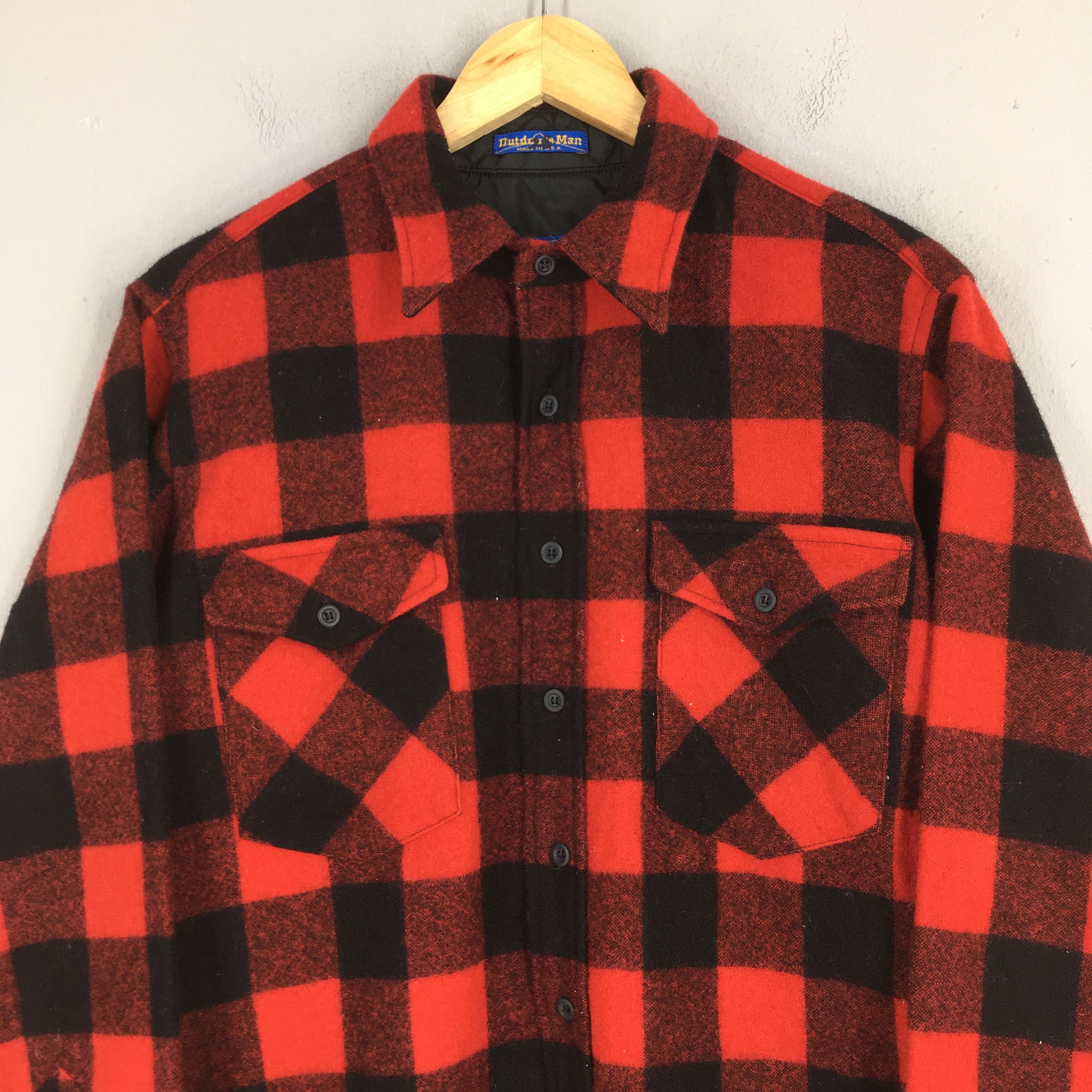 Pendleton Vintage 1980s Pendleton Plaid Shadow Checkered Shirt Large Size US L / EU 52-54 / 3 - 2 Thumbnail