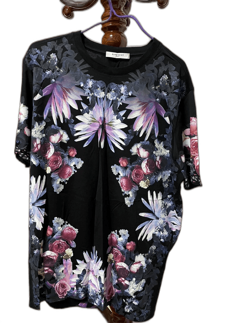 Givenchy Givenchy Givenchy Floral Short Sleeve TShirt -2507 Size US S / EU 44-46 / 1 - 1 Thumbnail