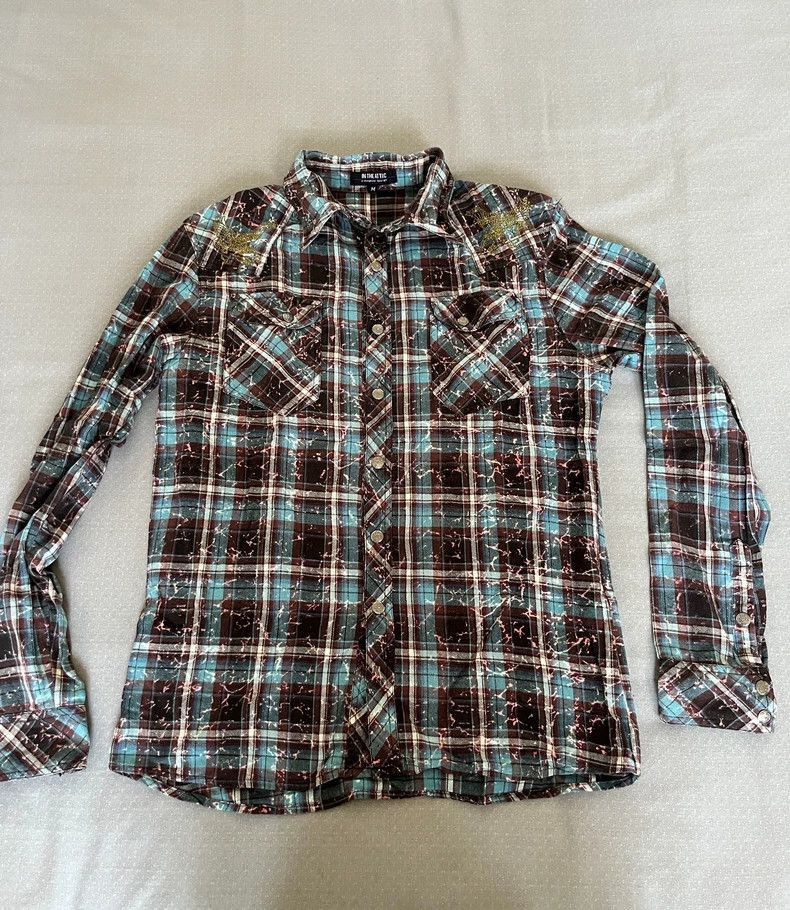 Yohji Yamamoto Vintage Japanese Embroidered Plaid Shirt-2506 Size M / US 6-8 / IT 42-44 - 3 Thumbnail