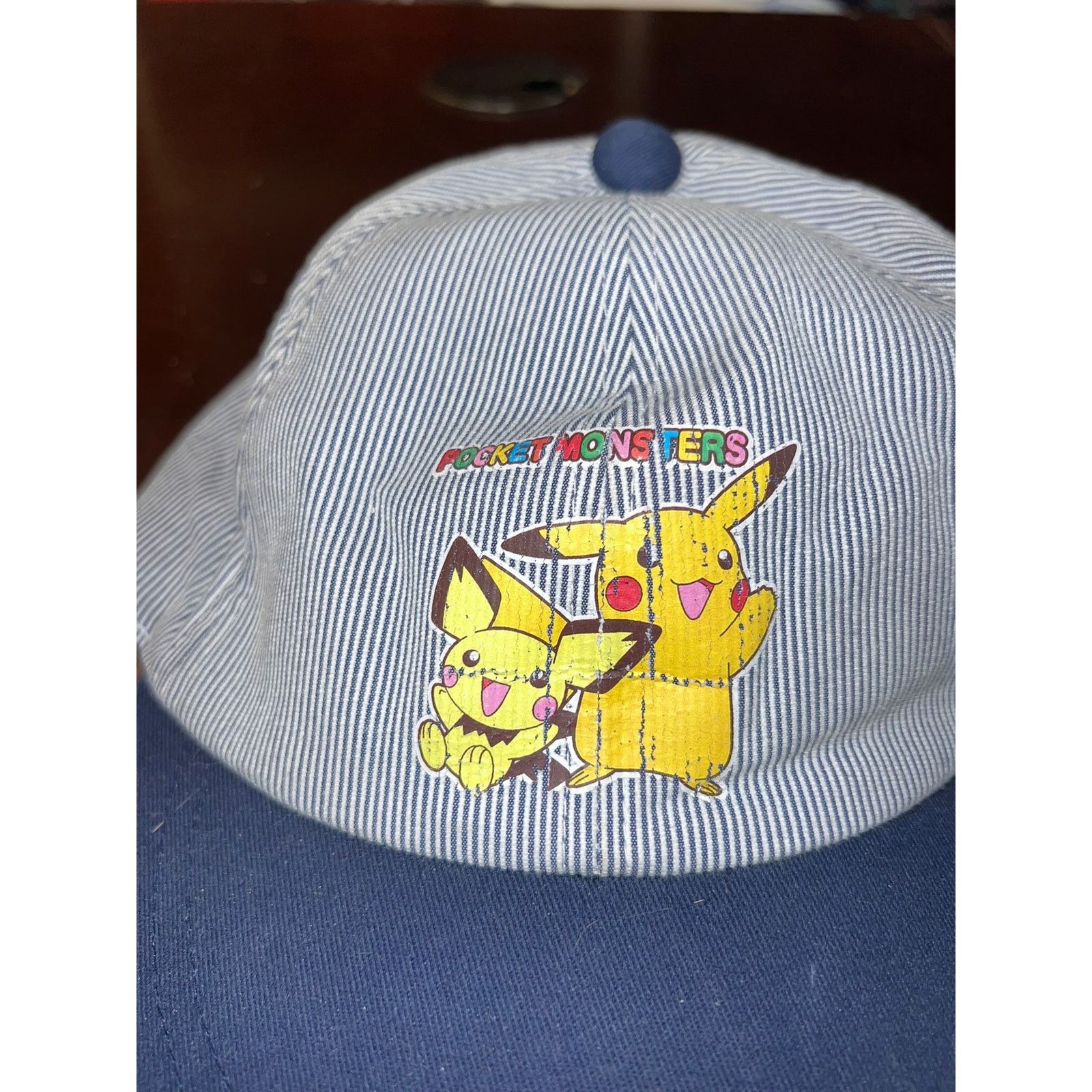 Vintage Youth Vintage Pocket Monsters Hat Pikachu Graphic Cap Kids Size ONE SIZE - 2 Thumbnail
