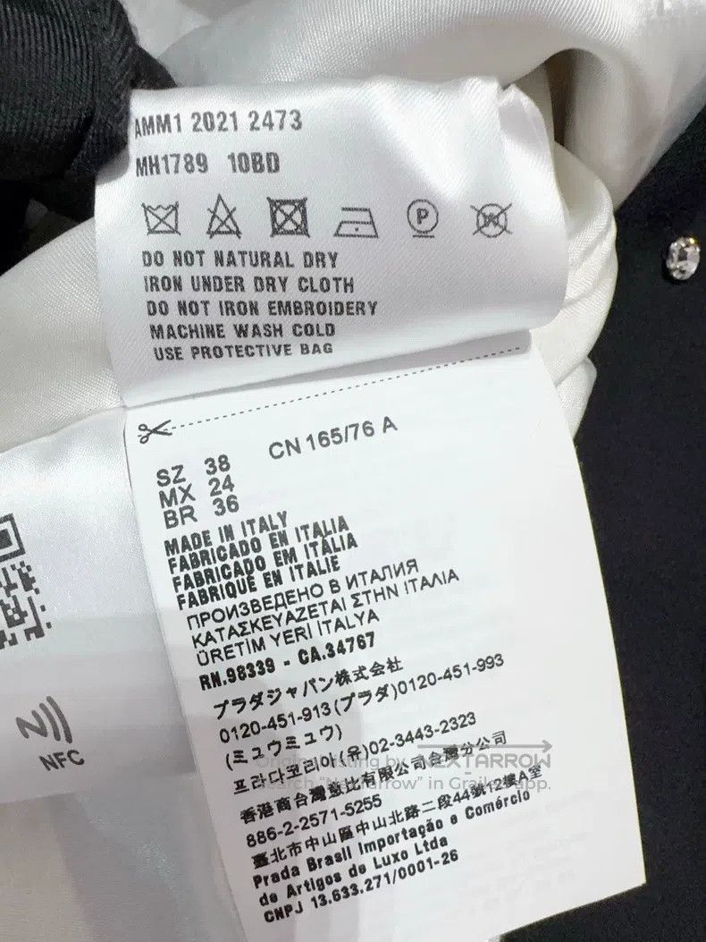Miu Miu Miu Miu 38 Black full diamond coat Size M / US 6-8 / IT 42-44 - 5 Thumbnail