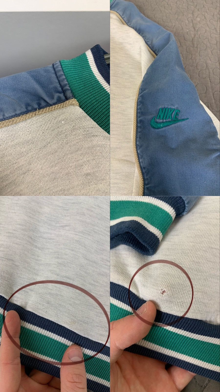 Vintage Vintage Nike Big Logo Distressed Sweatshirt Size US XL / EU 56 / 4 - 4 Thumbnail