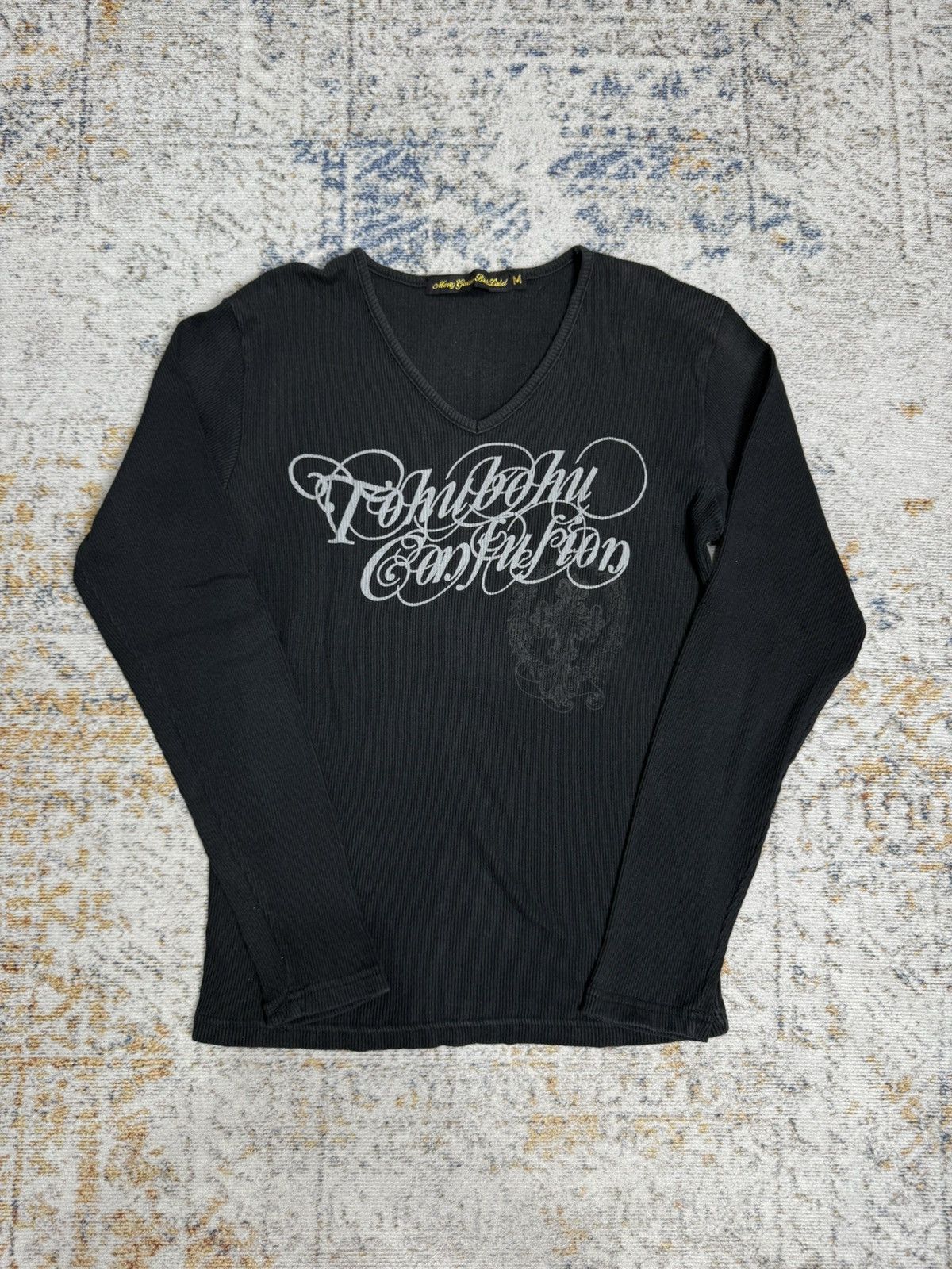 Japanese Brand Mery garden black label long sleeve Size US M / EU 48-50 / 2 - 1 Thumbnail