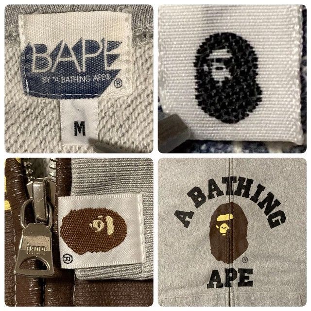 Bape BAPE College logo full zip hoodie a bathing ape NIGO Size US M / EU 48-50 / 2 - 7 Thumbnail