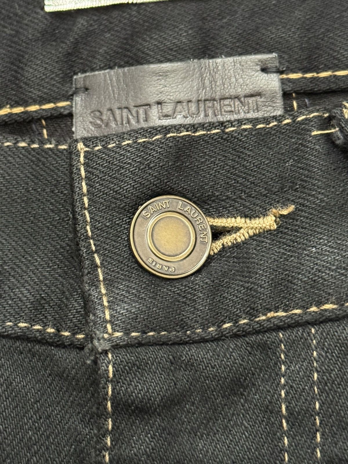Saint Laurent Paris SS16 Saint Laurent Hedi Slimane Distressed Crash Denim Jeans Size US 28 / EU 44 - 8 Thumbnail