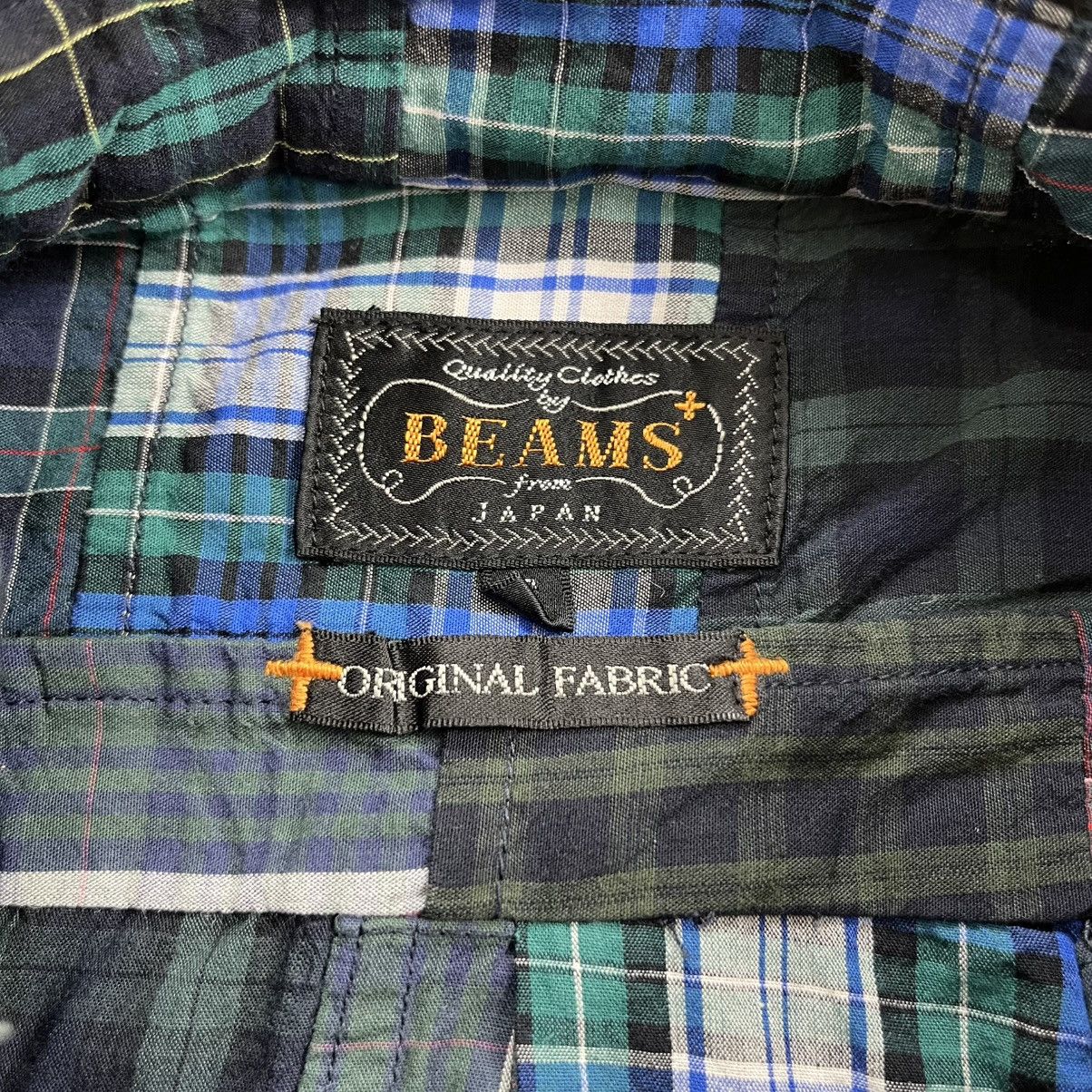 Beams Plus 2000s Beams Plus Japan Patchwork Plaid Western Shirt Size US M / EU 48-50 / 2 - 7 Thumbnail