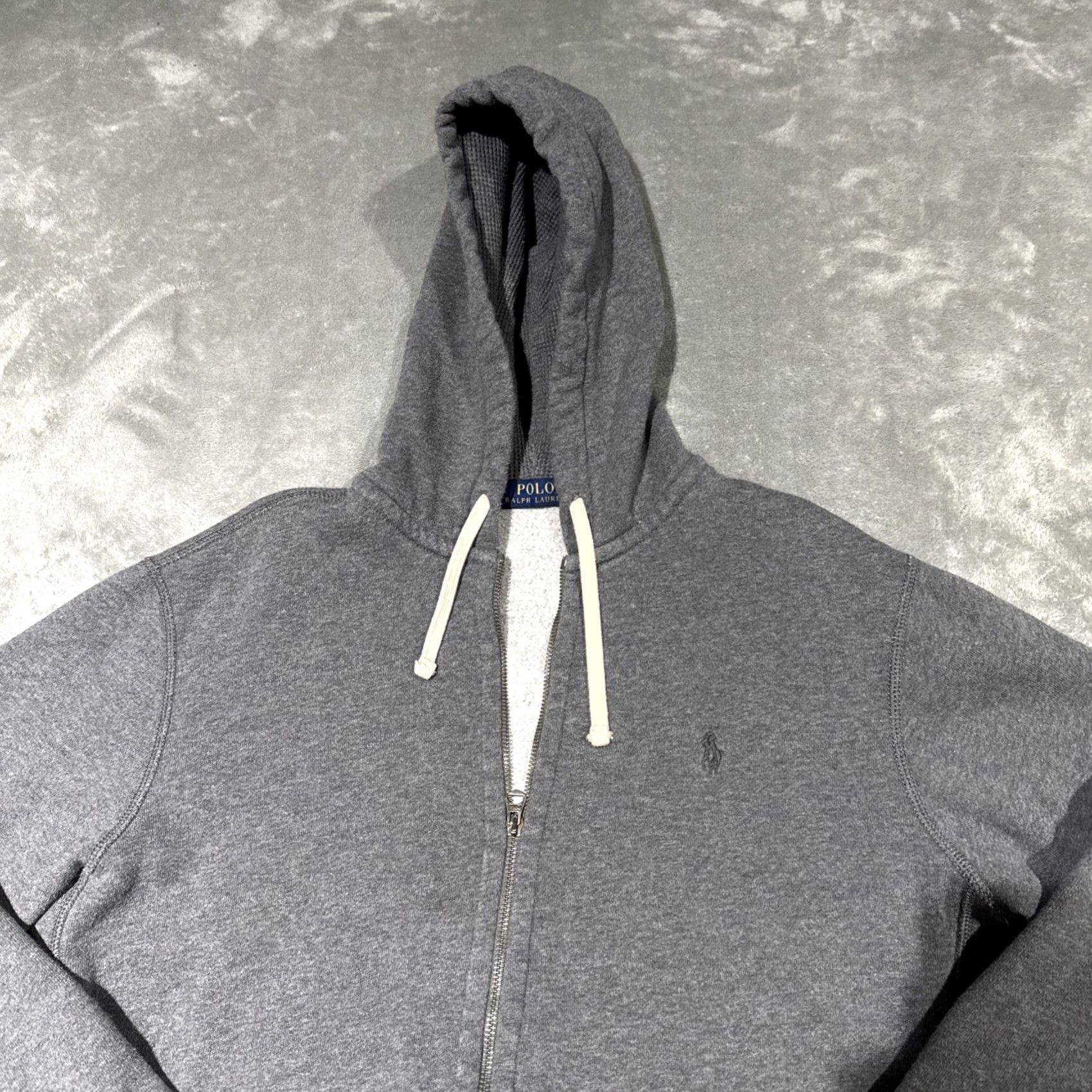 Polo Ralph Lauren Polo Ralph Lauren Hoodie Mens Large Gray Full Zip Sweatshirt Embroidered Pony Size US L / EU 52-54 / 3 - 2 Thumbnail