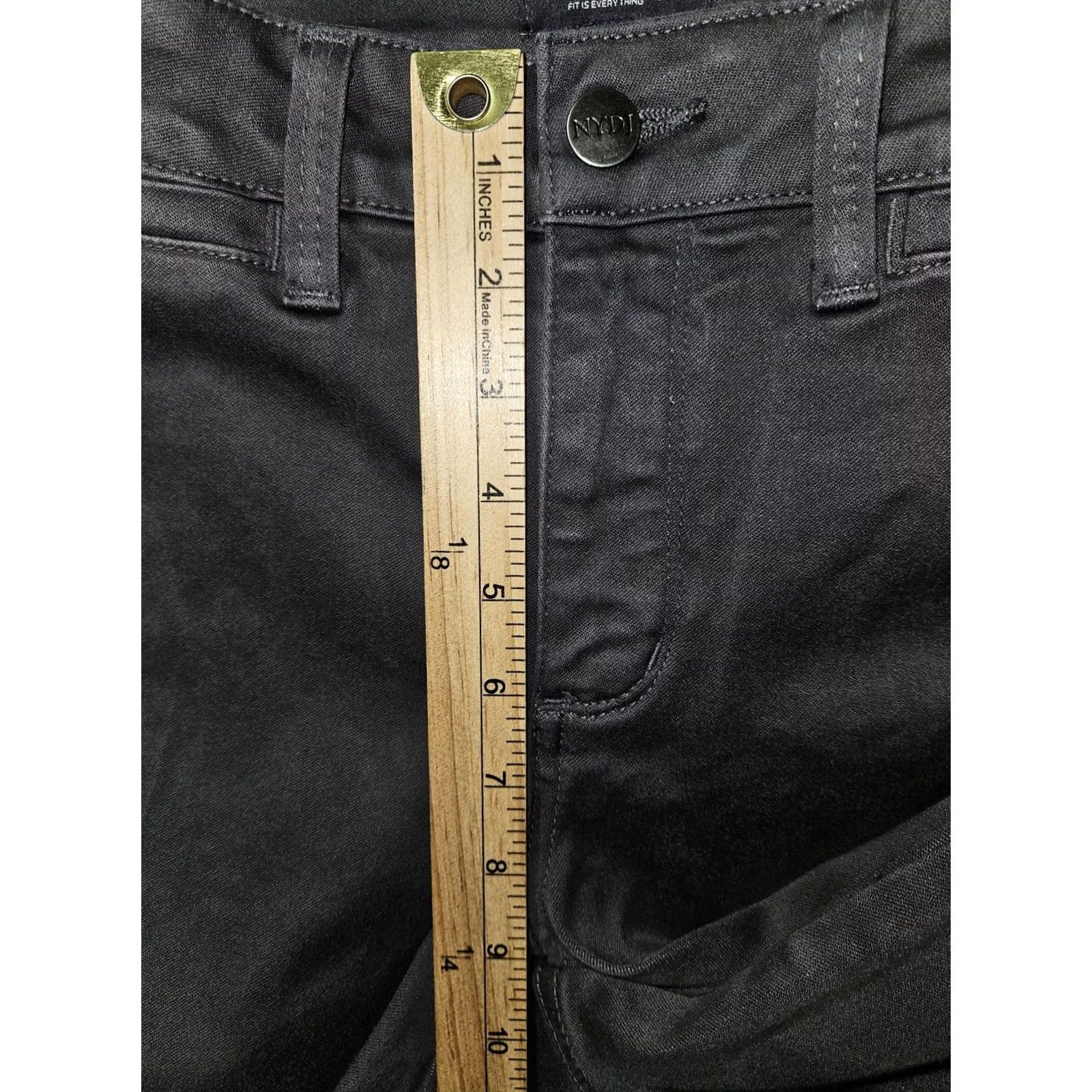NYDJ NYDJ Pants Womens 6 Gray Lift Tuck Bootcut Stretch Casual USA Chino Pockets Logo City Hipster Preppy Size 28" / US 6 / IT 42 - 6 Thumbnail