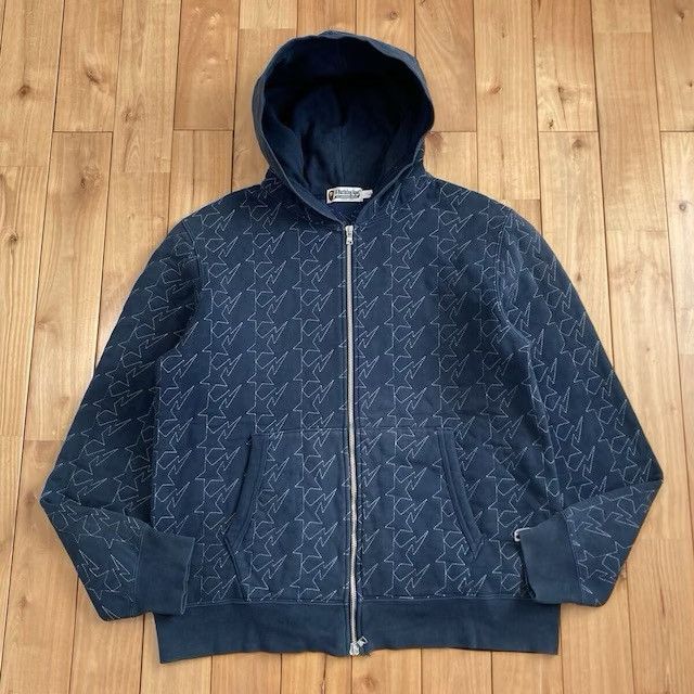 Bape Embroidered BAPE Sta Zip Hoodie NAVY a bathing ape star NIGO Size US L / EU 52-54 / 3 - 2 Thumbnail