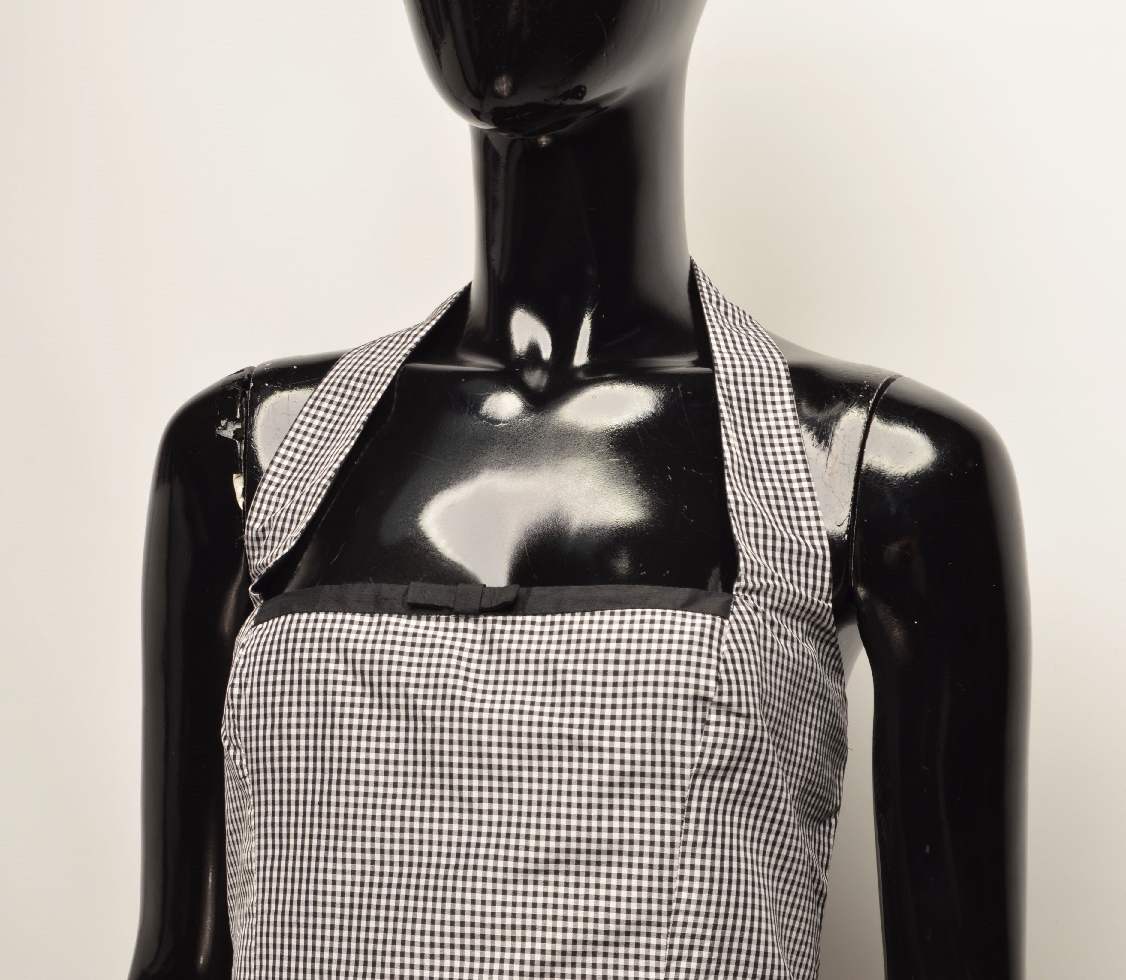 Vintage Vintage Renato Nucci Checkered Square Neck Halter Top Size M / US 6-8 / IT 42-44 - 2 Thumbnail