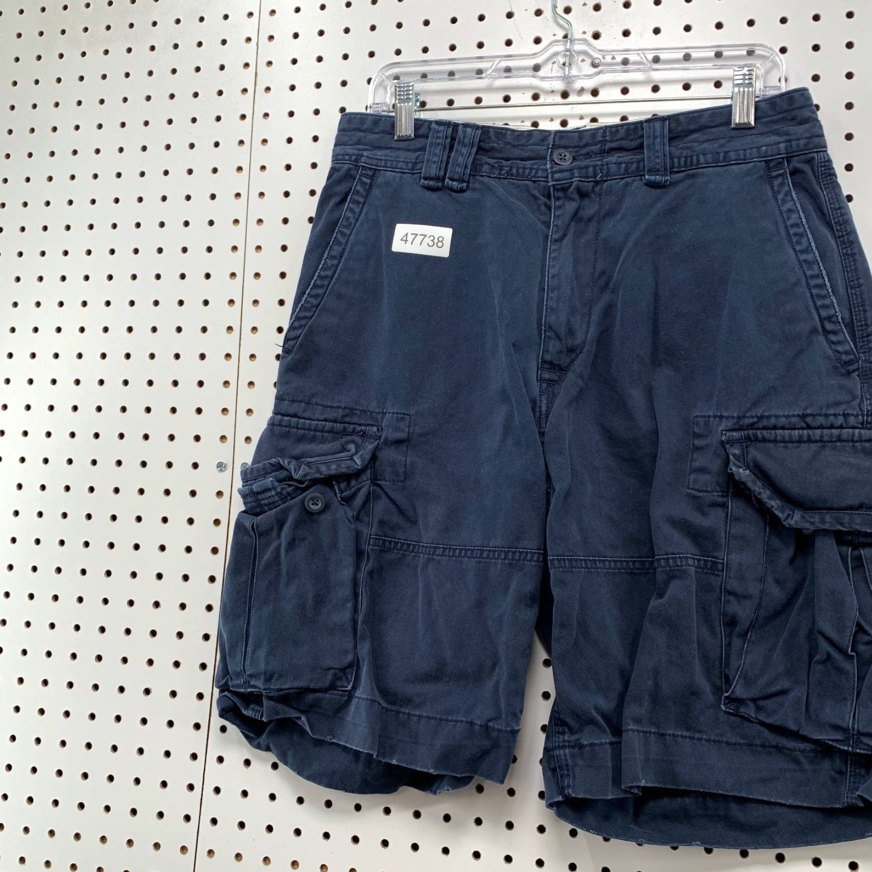 Polo Ralph Lauren VINTAGE Polo Ralph Lauren Cargo Shorts Mens 33x10 Blue Military Utility Pocket Shorts Size US XS / EU 42 / 0 - 6 Thumbnail