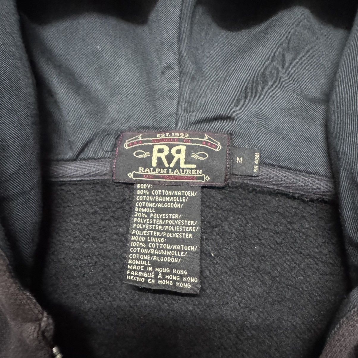 RRL Ralph Lauren Vintage RRL Hoodie Sunfaded Ralph Lauren Size US M / EU 48-50 / 2 - 13 Thumbnail
