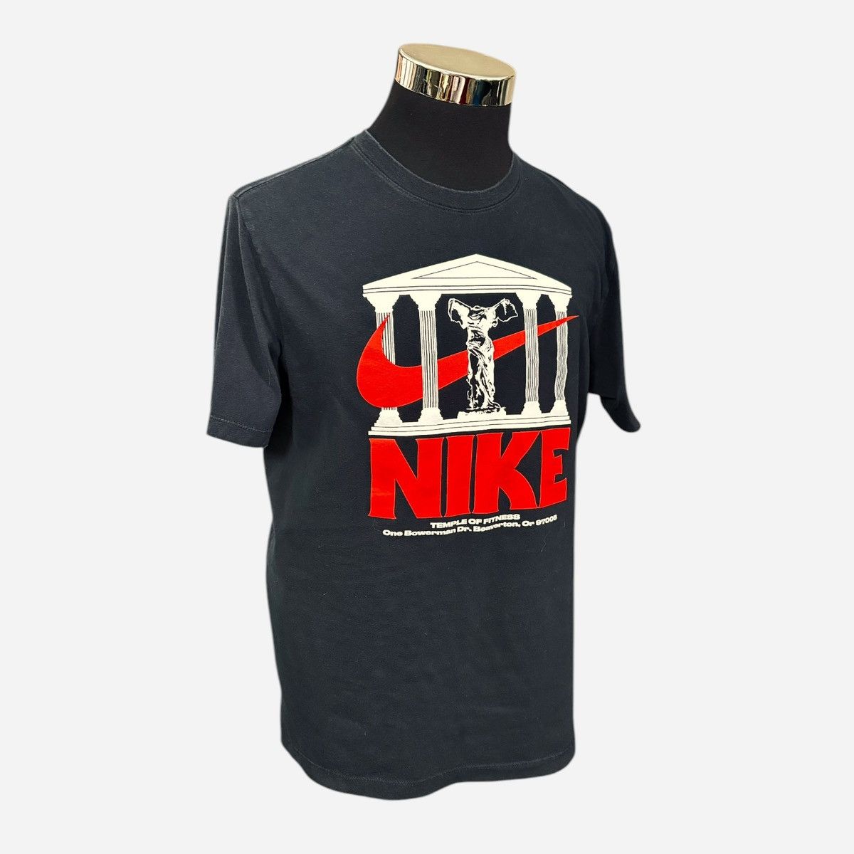 Nike Nike Temple of Fitness Black Graphic Logo T-Shirt Sz L Size US L / EU 52-54 / 3 - 4 Thumbnail
