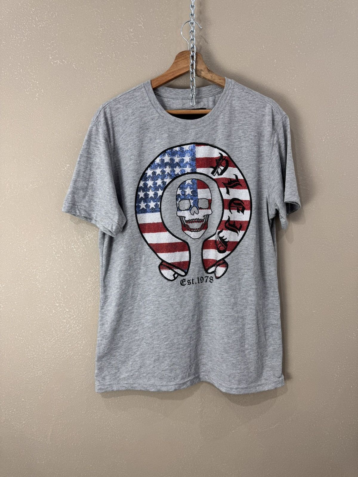 Philipp Plein Original Philip Plein Homme USA sequin T-Shirt in size XXL Size US L / EU 52-54 / 3 - 1 Thumbnail