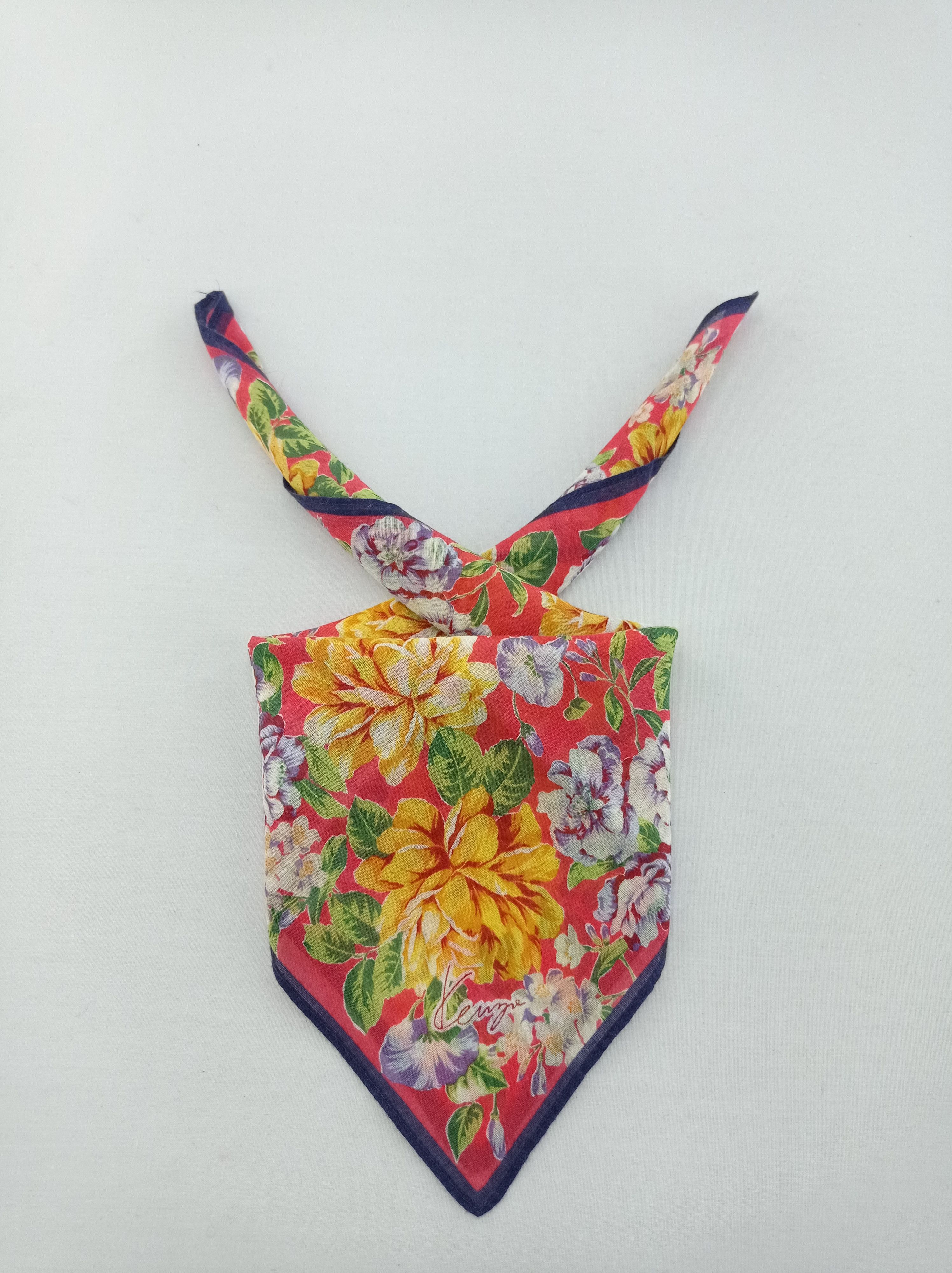 Kenzo Kenzo Floral Handkerchief / Bandana / Neckwear Size ONE SIZE - 2 Thumbnail