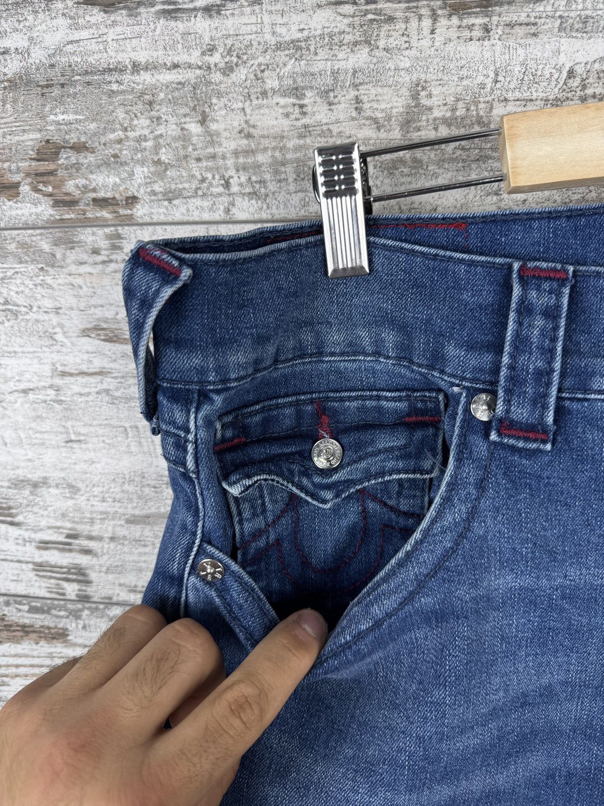 Japanese Brand × True Religion Vintage True Religion rocco relaxed skinny jeans pants denim Size US 34 / EU 50 - 6 Thumbnail
