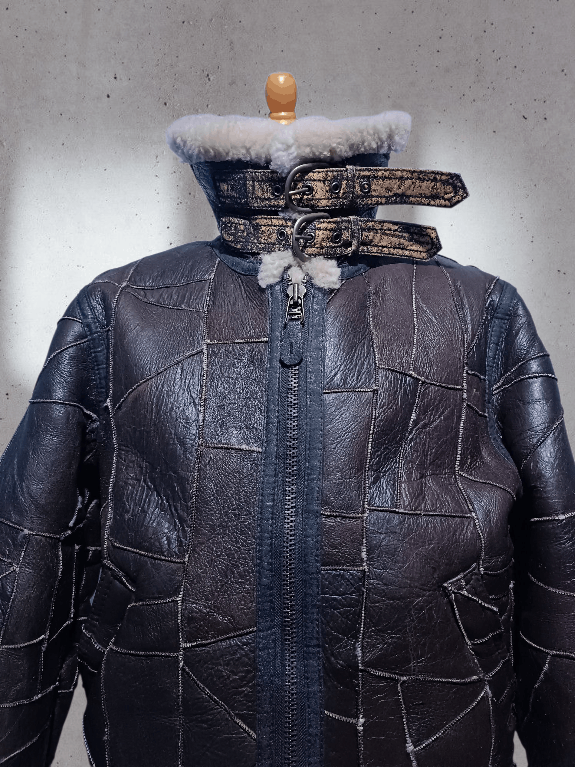 Vintage 💥Rare💥 Vintage B 3 Flight Jacket Patchwork Leather Size US M / EU 48-50 / 2 - 3 Thumbnail